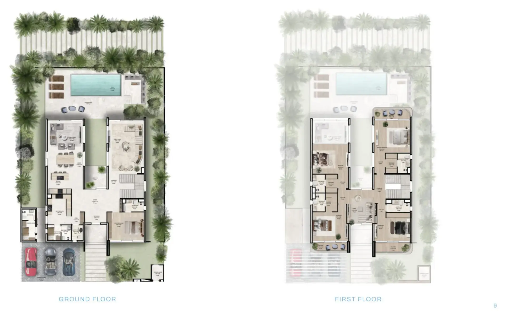 Manchester City Yas Residences by Ohana Phase 2 5 BR Villa floor plan, 4,887 sqft, drawing published by Ohana Development