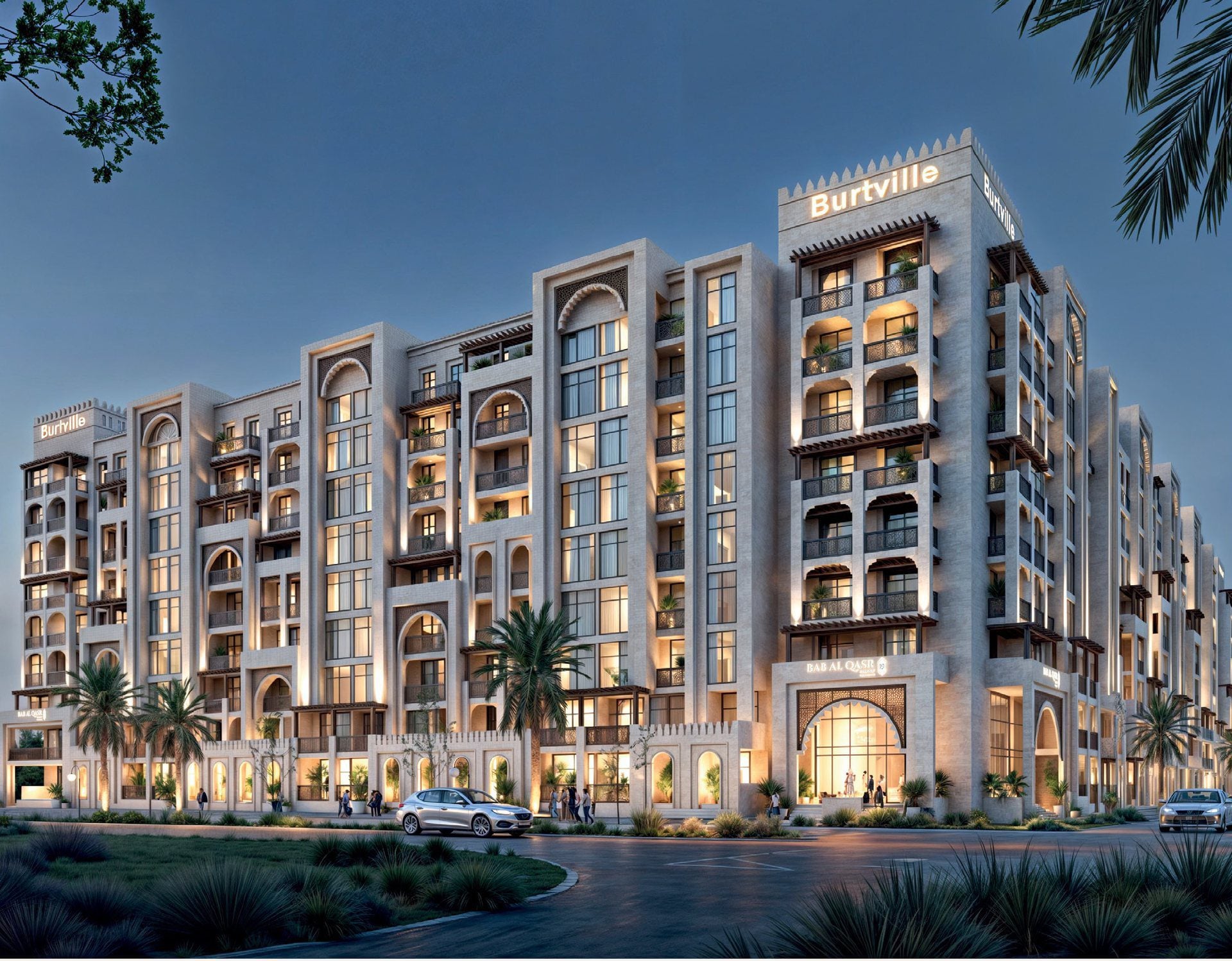 Bab Al Qasr Resort Residence 18 & 19 by Burtville Developments in Masdar City, render supplied by developer