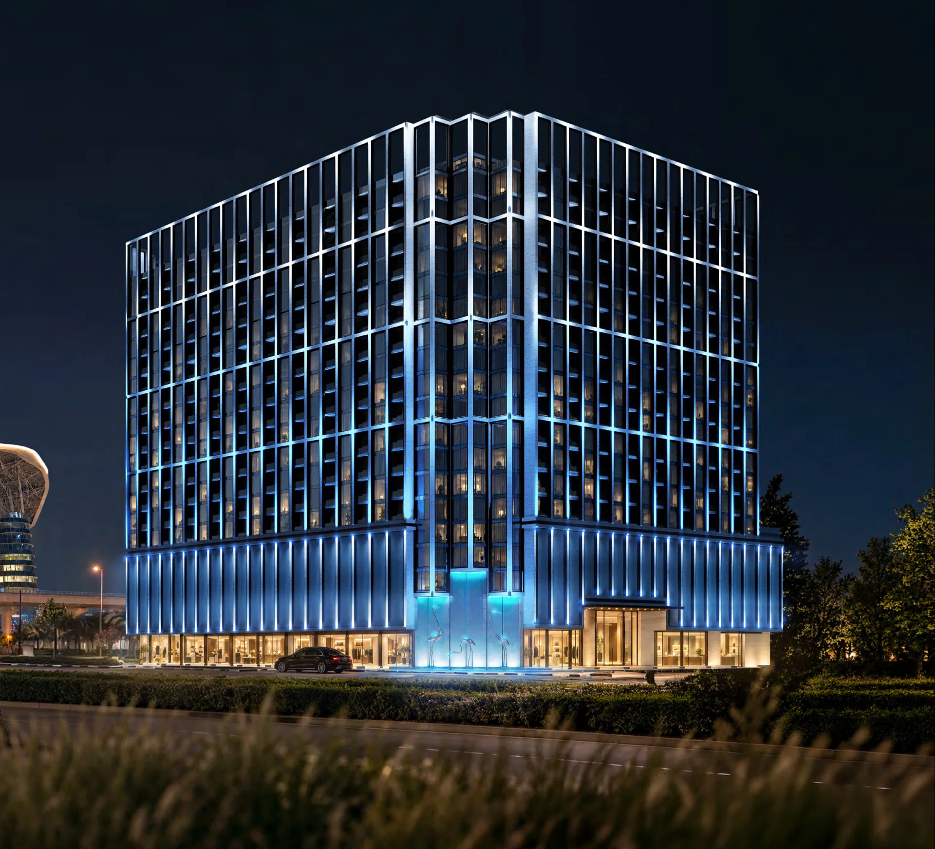 Binghatti Starfall, Al Jaddaf. Render supplied by developer.