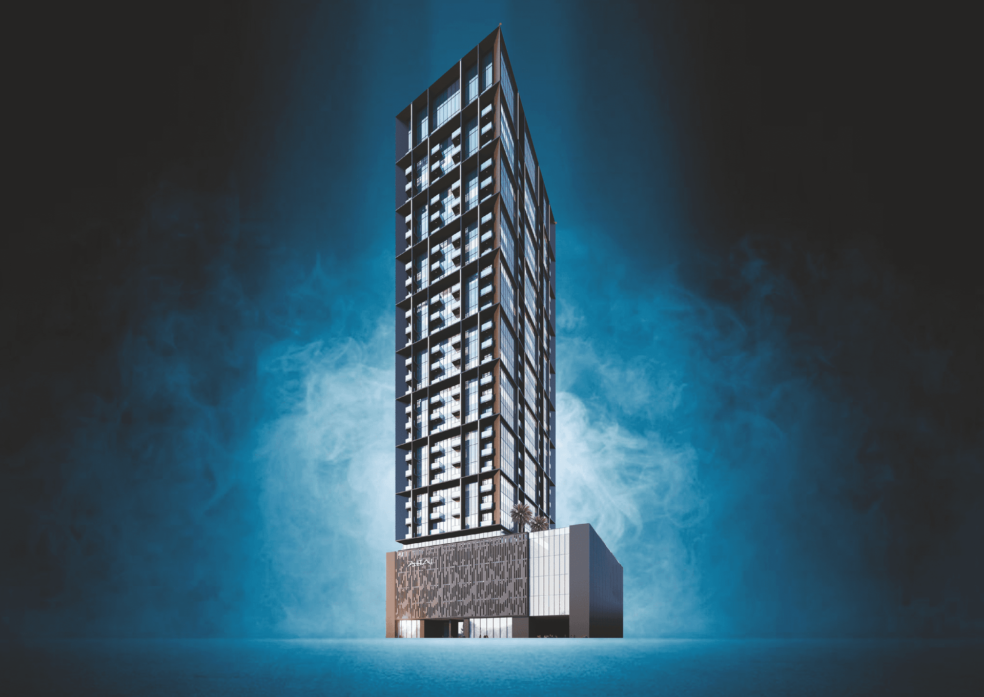 Altai Tower by Tiger, JVT (Jumeirah Village Triangle). Render supplied by developer.