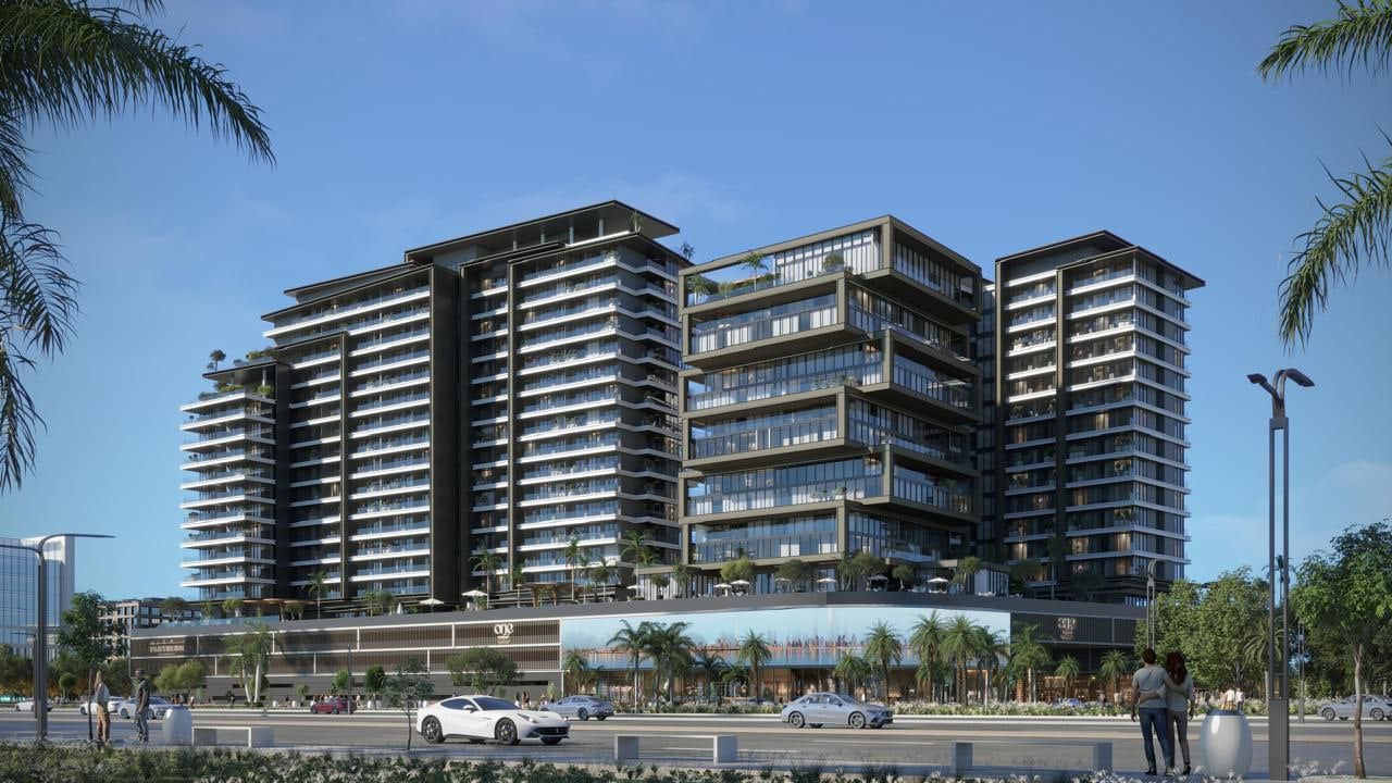 One Central by Pantheon, Al Jazeera Al Hamra Industrial. Render supplied by developer.