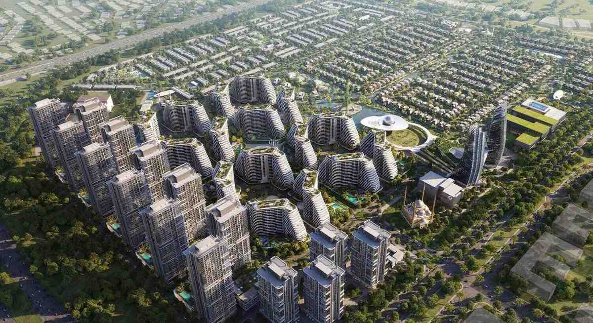 Waada Dubai South by BT Properties, Dubai Industrial City. Render supplied by developer.