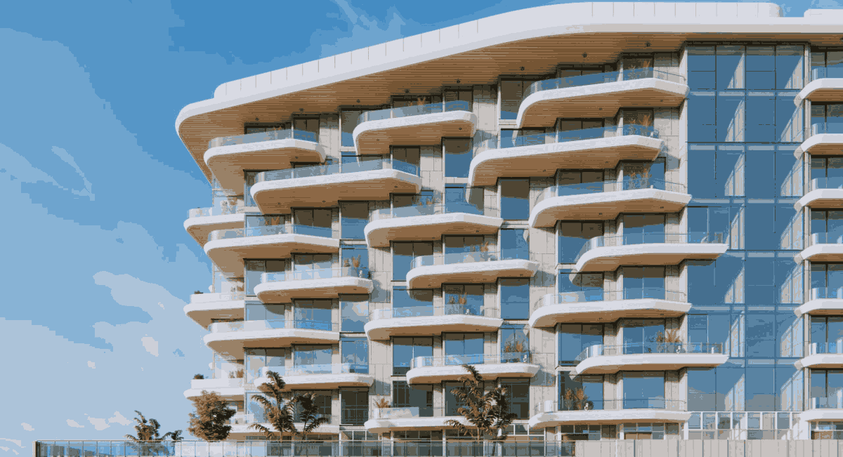Blue Marina Residence by Shakirov Developments, Dubai Islands. Render supplied by developer.