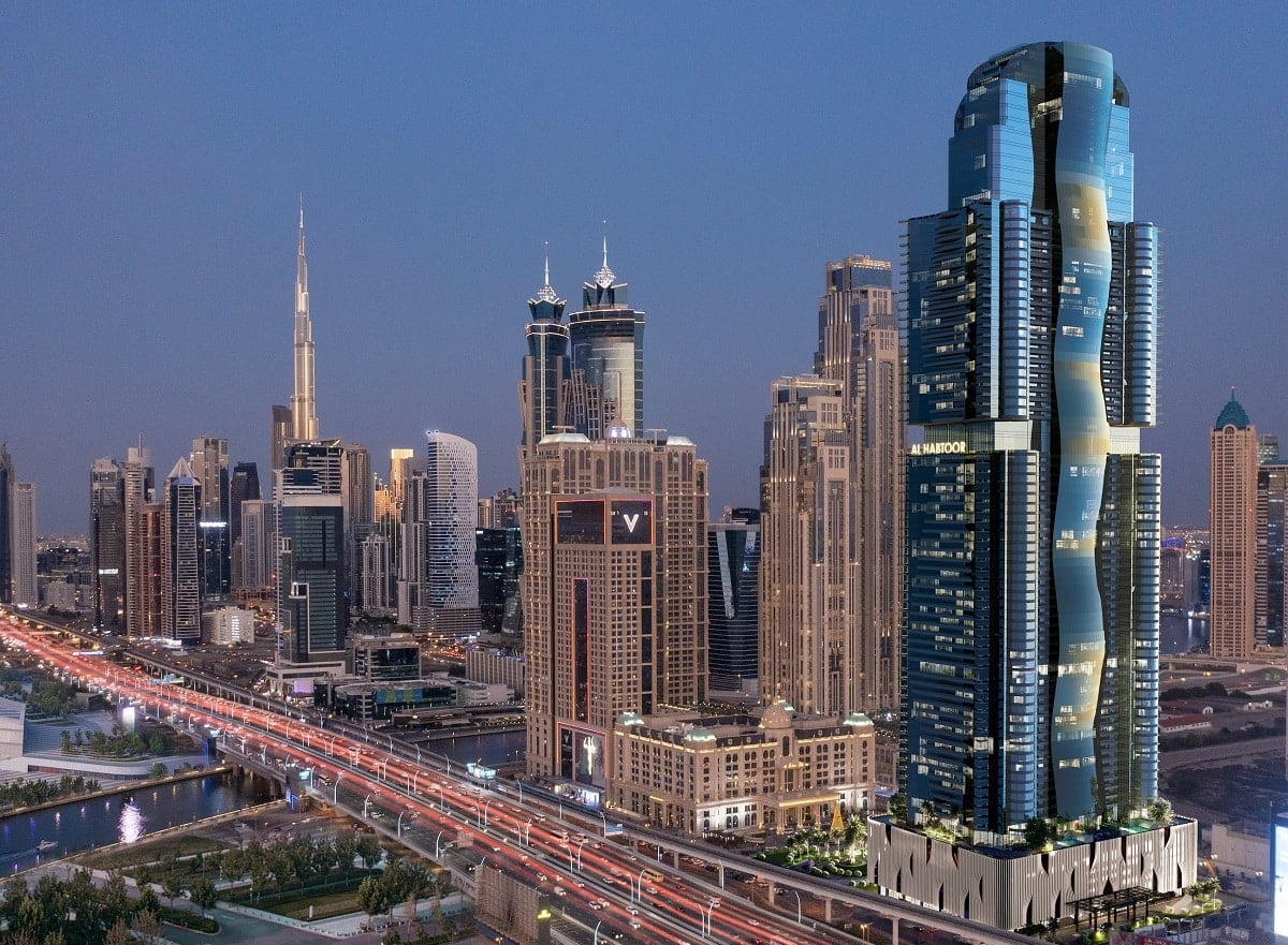 Al Habtoor Tower by Al Habtoor, Business Bay. Render supplied by developer.
