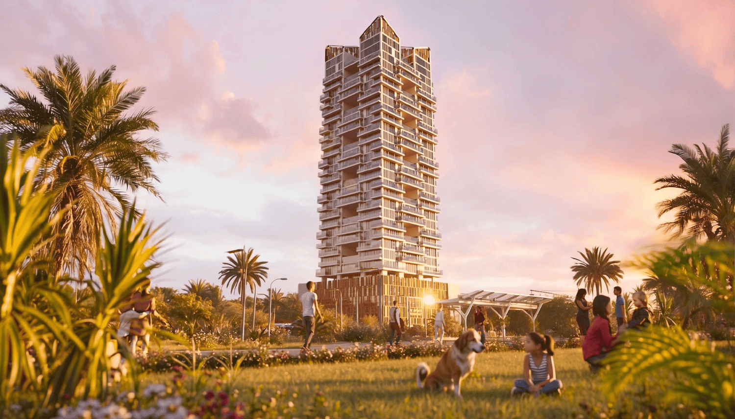 Gharbi 2 Residences by Rabdan Developments, JVC (Jumeirah Village Circle). Render supplied by developer.