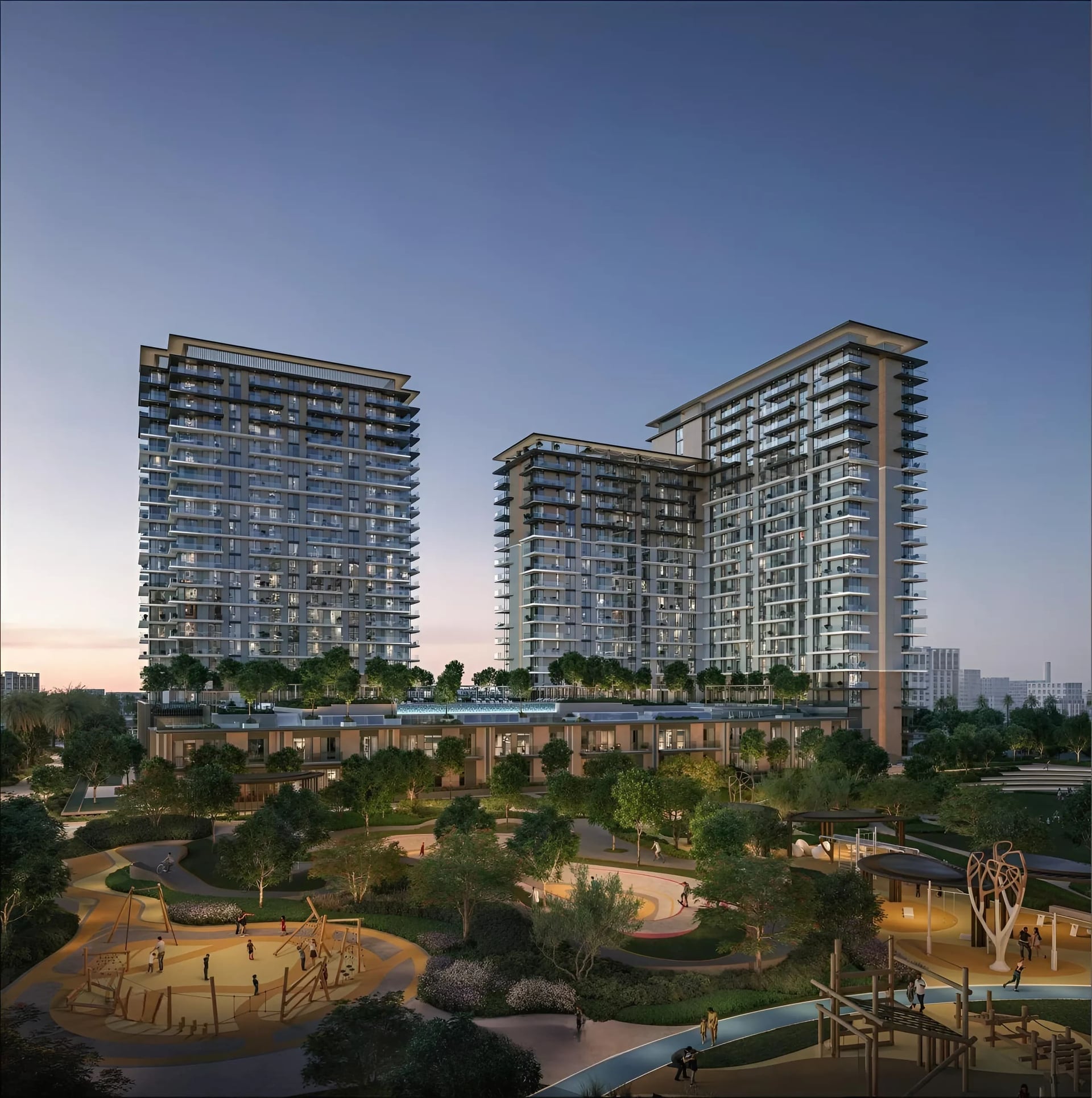 Vida Residences Hillside by Emaar, Dubai Hills. Render supplied by developer.