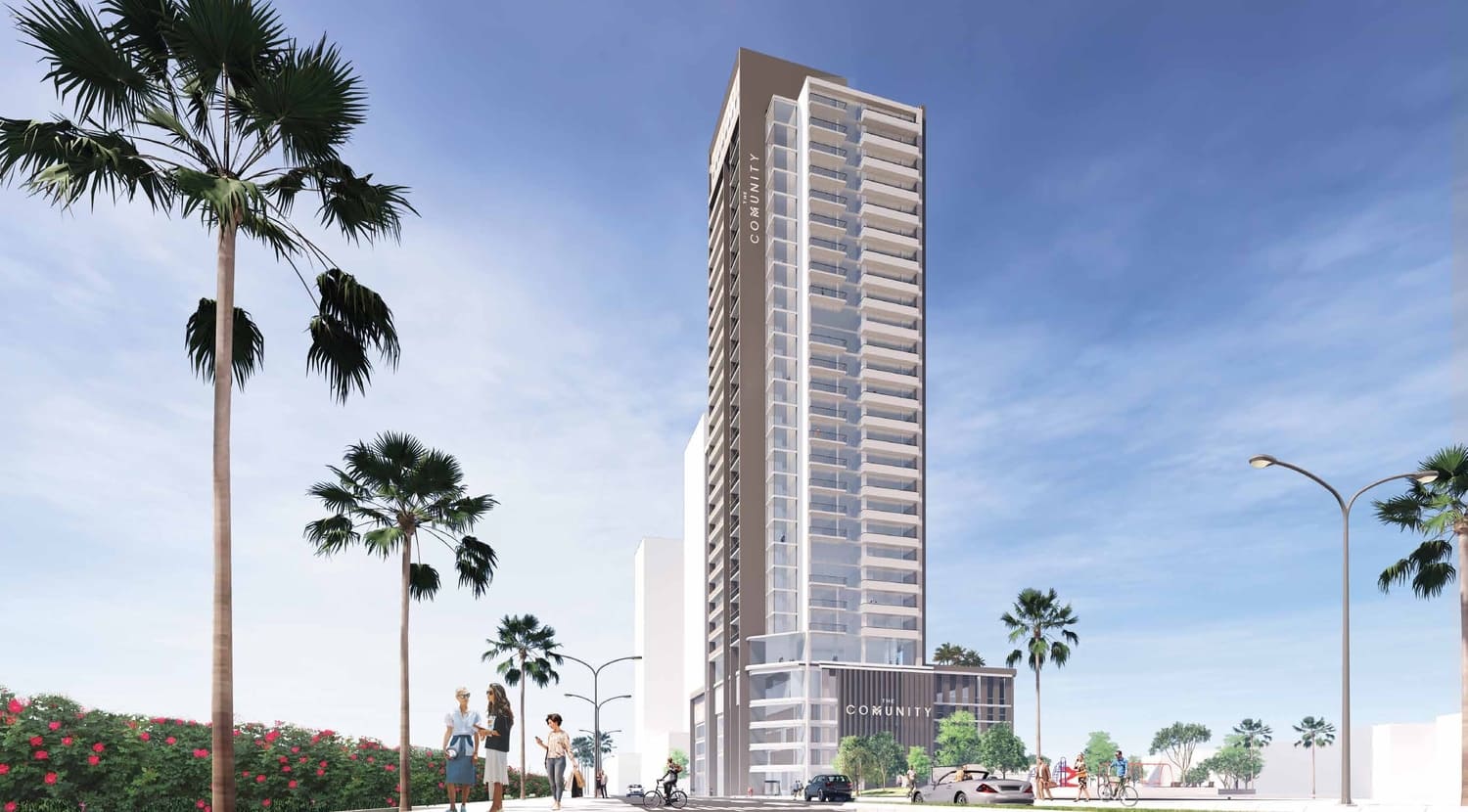 The Community JVT by AQUA Developments, JVT (Jumeirah Village Triangle). Render supplied by developer.