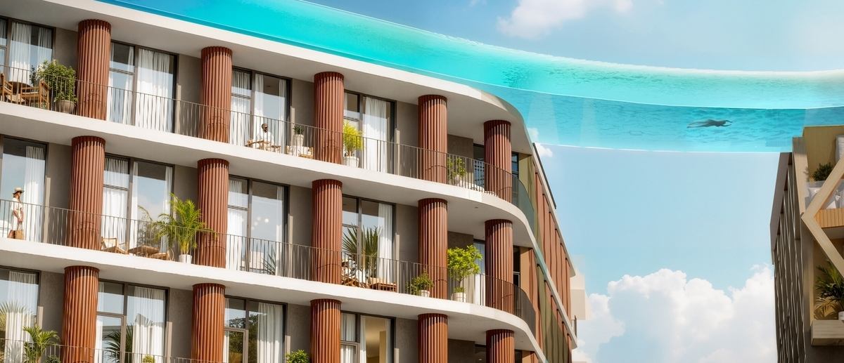 Hygge Hotel by The Heart of Europe in World of Islands, render supplied by developer