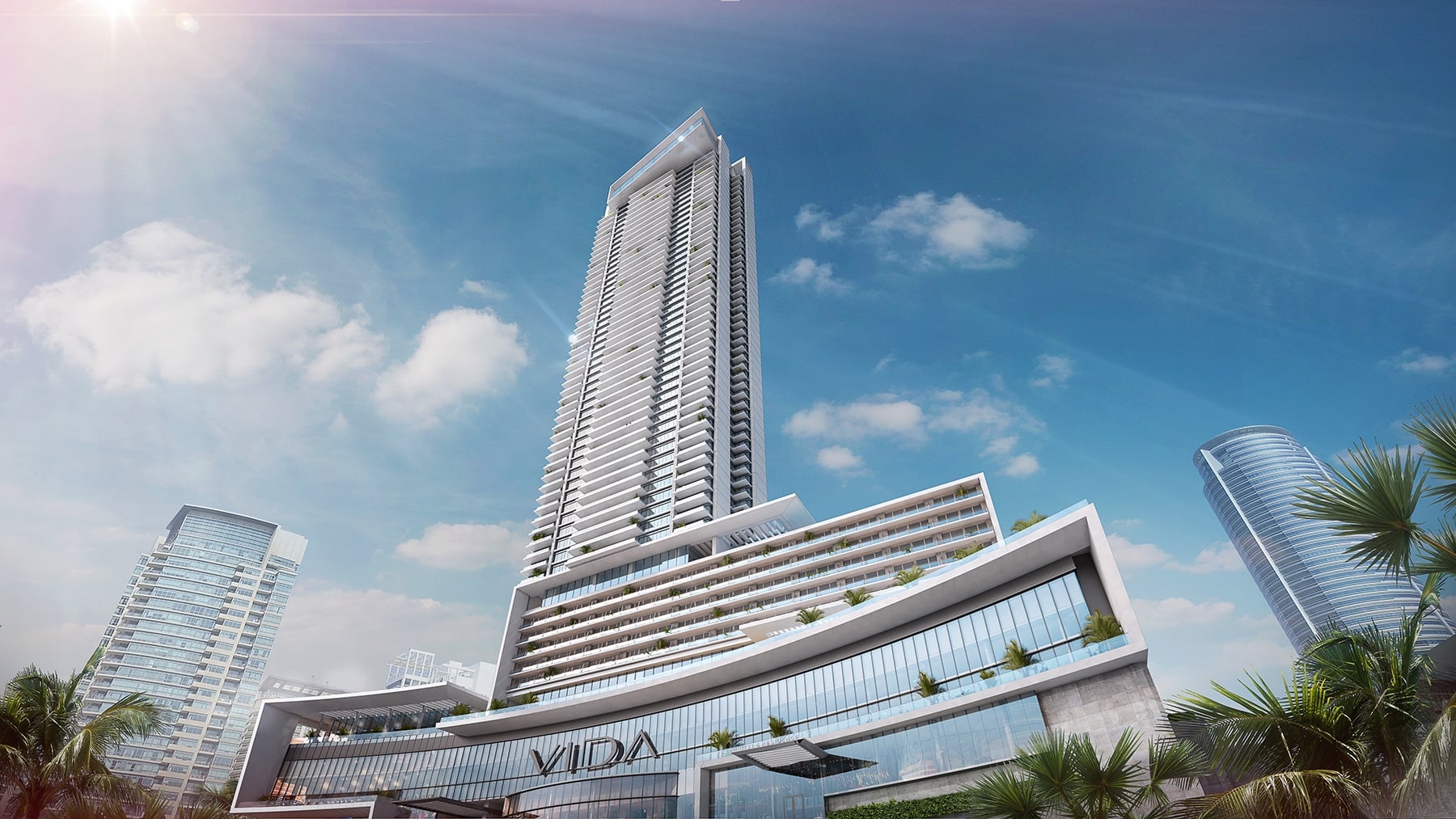 Vida Dubai Marina by Emaar, Dubai Marina. Render supplied by developer.