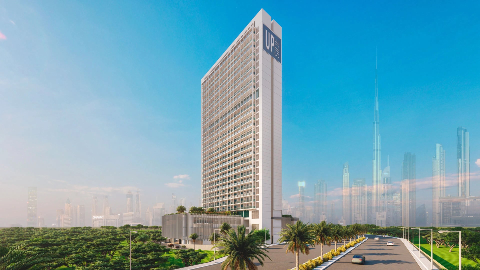 UPSIDE Living by SRG Holding Limited, Business Bay. Render supplied by developer.