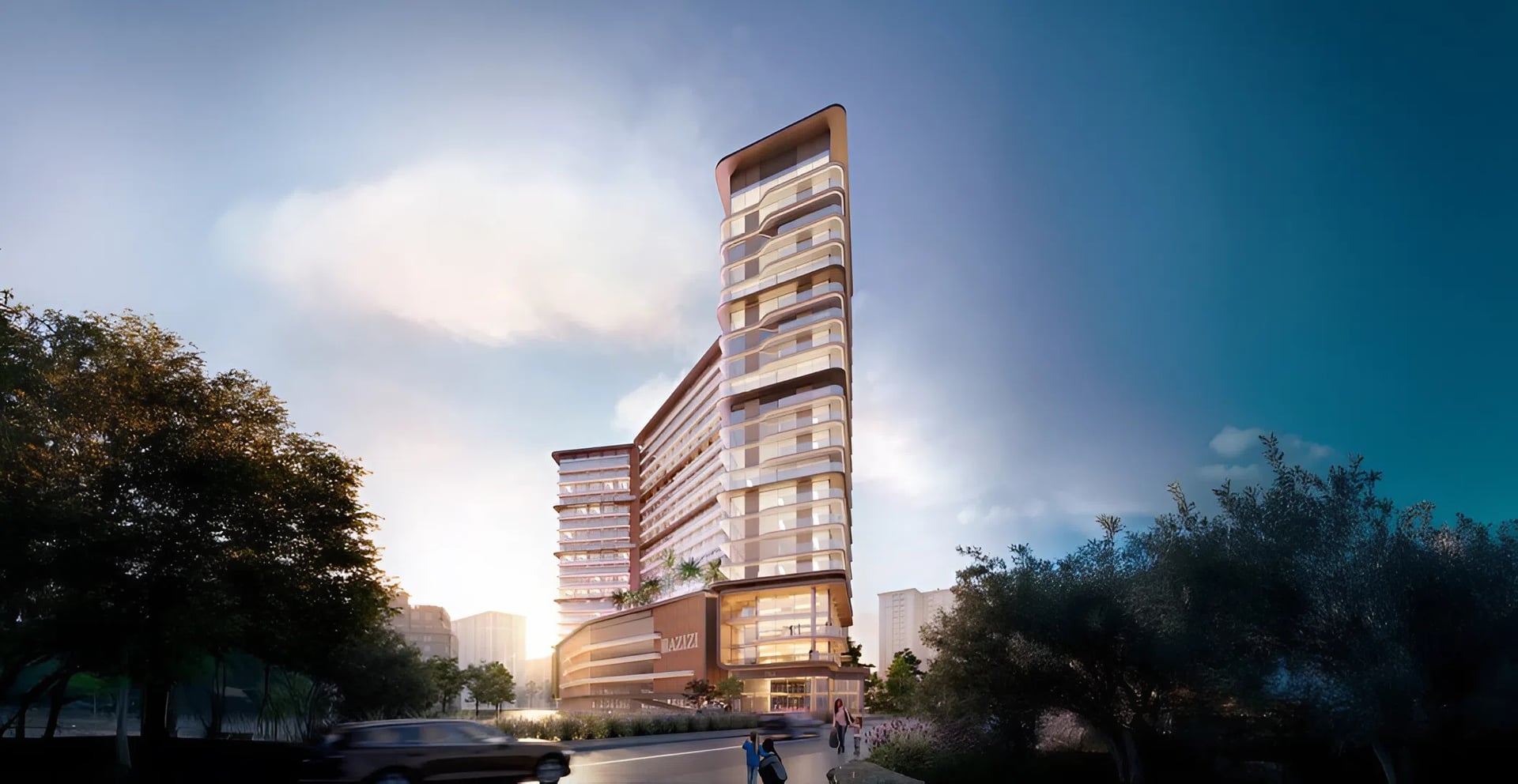 Azizi Abraham by Azizi, Jebel Ali Freezone Extension. Render supplied by developer.