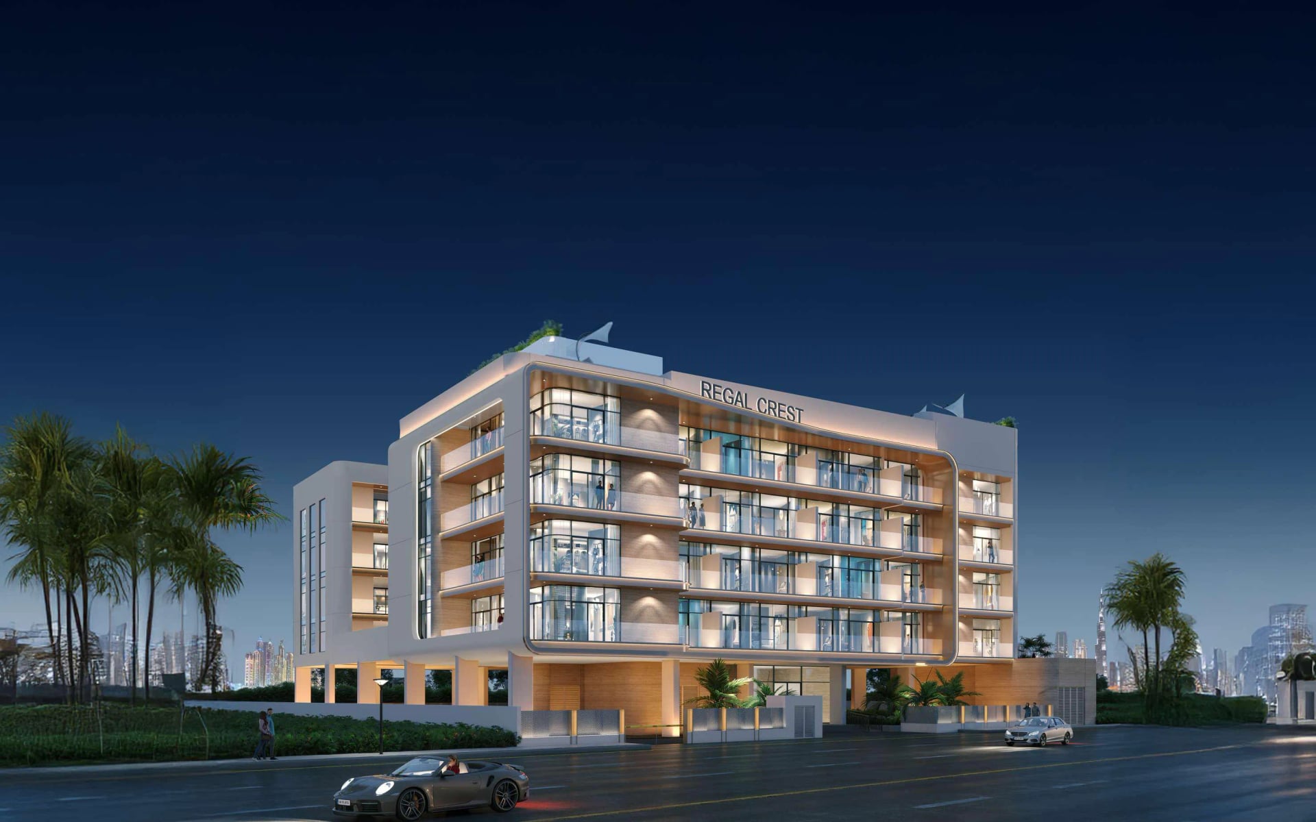 Regal Crest by Al Khalis Properties in Dubai South, render supplied by developer