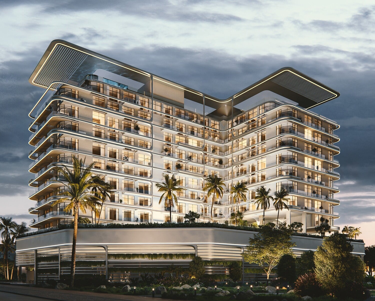 Arka Enclave Residences by Atmosphere Living by Manodev, Dubai Islands. Render supplied by developer.
