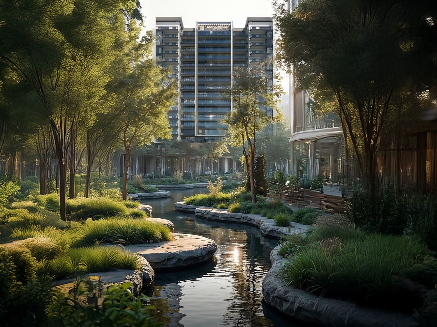 Amer Al Ghurair Residences by Amer Al Ghurair Real Estate Development, image 1 of 4. Render supplied by developer.