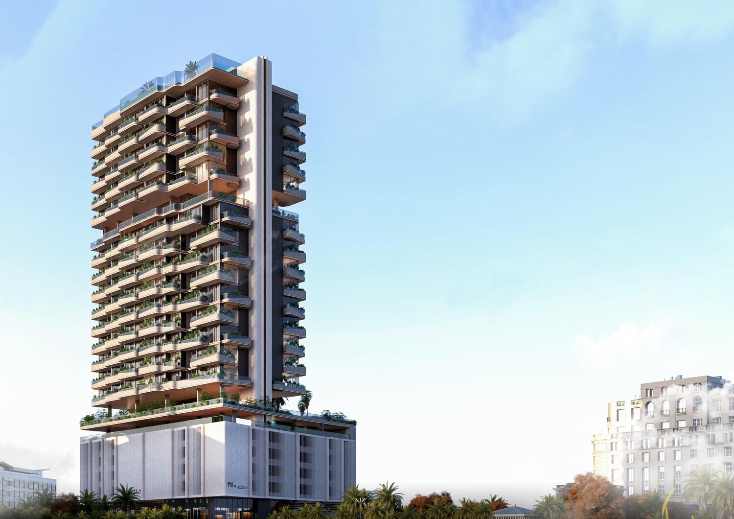 I'Sola Bella by MAK Developers, JVC (Jumeirah Village Circle). Render supplied by developer.