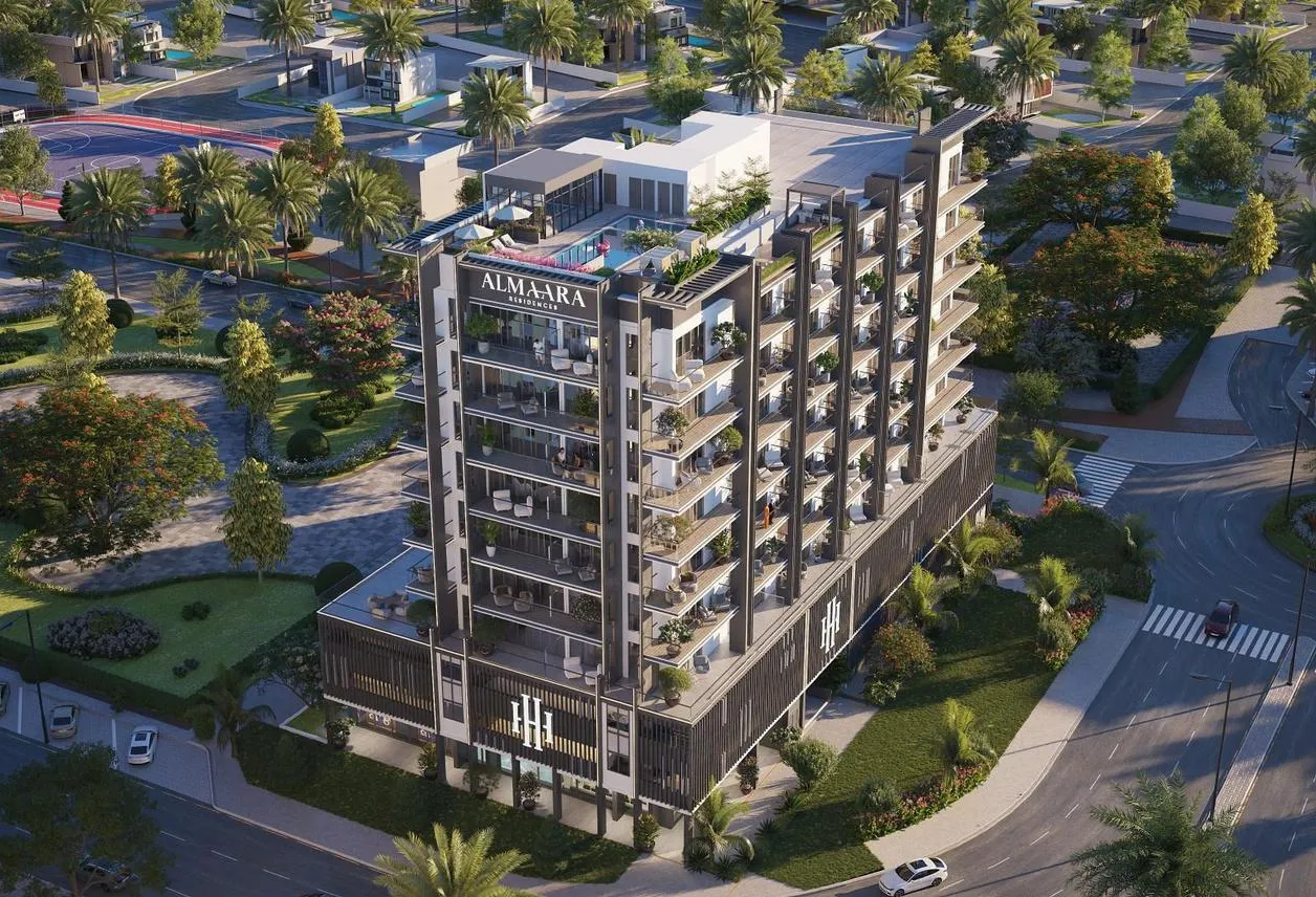 Almaara Residences by Hamara Home Real Estate Development, Al Furjan. Render supplied by developer.