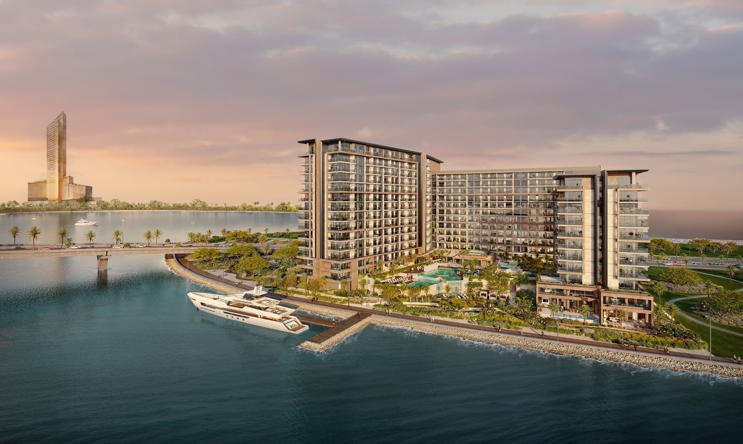 Playa Del Sol by Ellington, Al Marjan Island. Render supplied by developer.