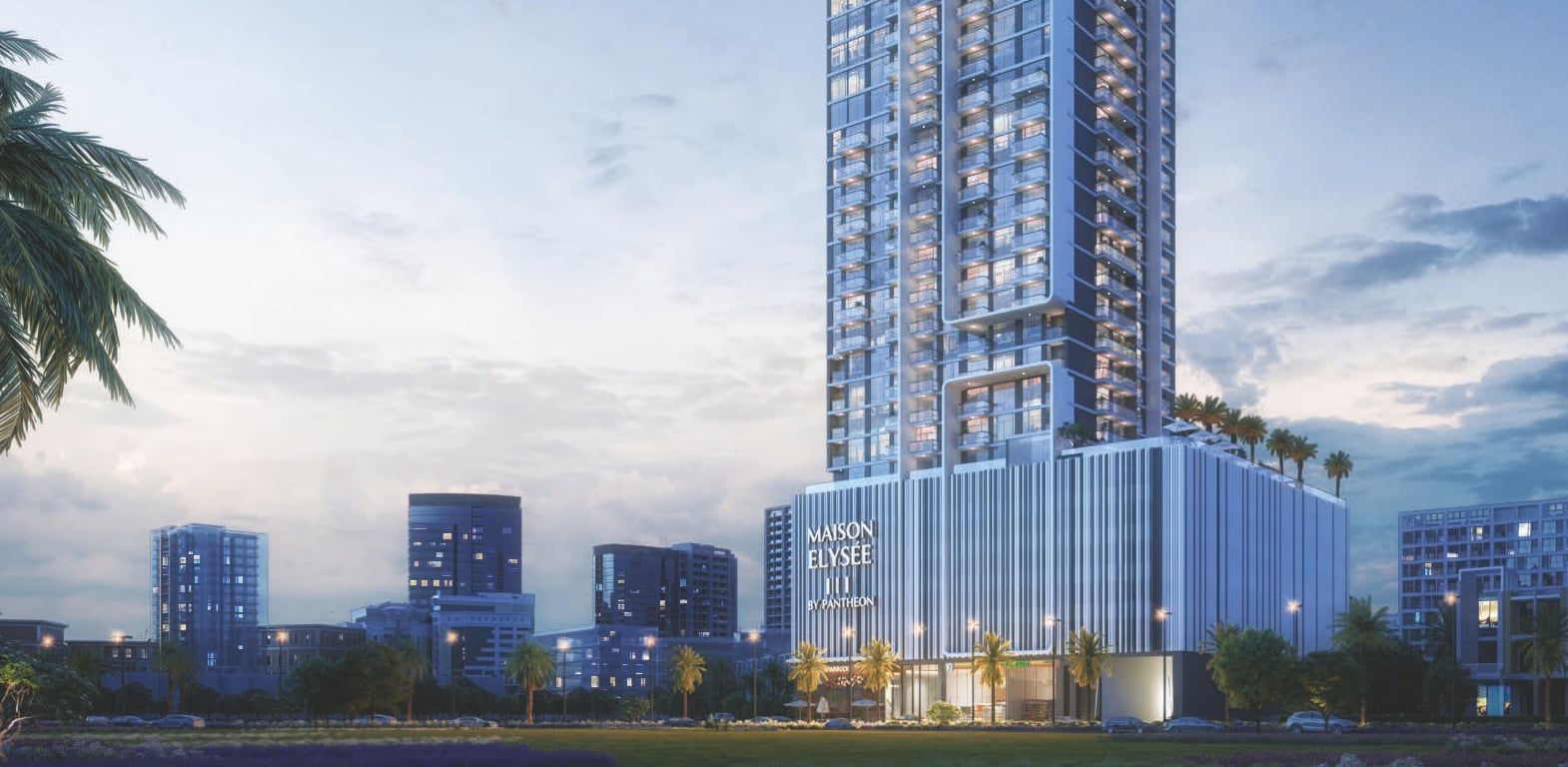 Maison Elysee III by Pantheon, JVC (Jumeirah Village Circle). Render supplied by developer.
