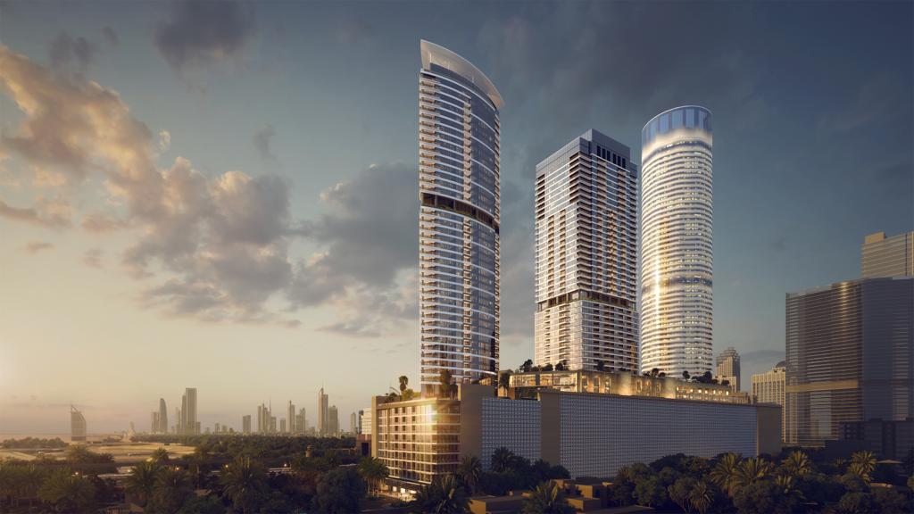 Palm Beach Towers by Nakheel, Palm Jumeirah. Render supplied by developer.
