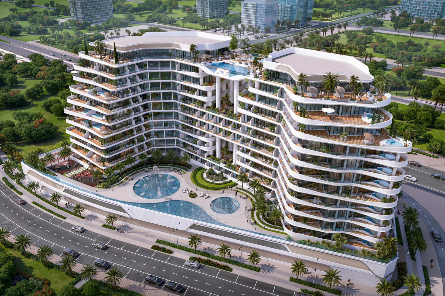 Barari Gate by ADE by ADE Properties, Majan. Render supplied by developer.