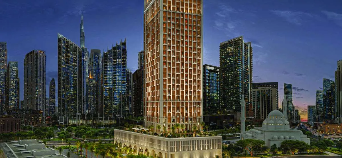 Elire Managed by LUX by Qube Development, Business Bay. Render supplied by developer.
