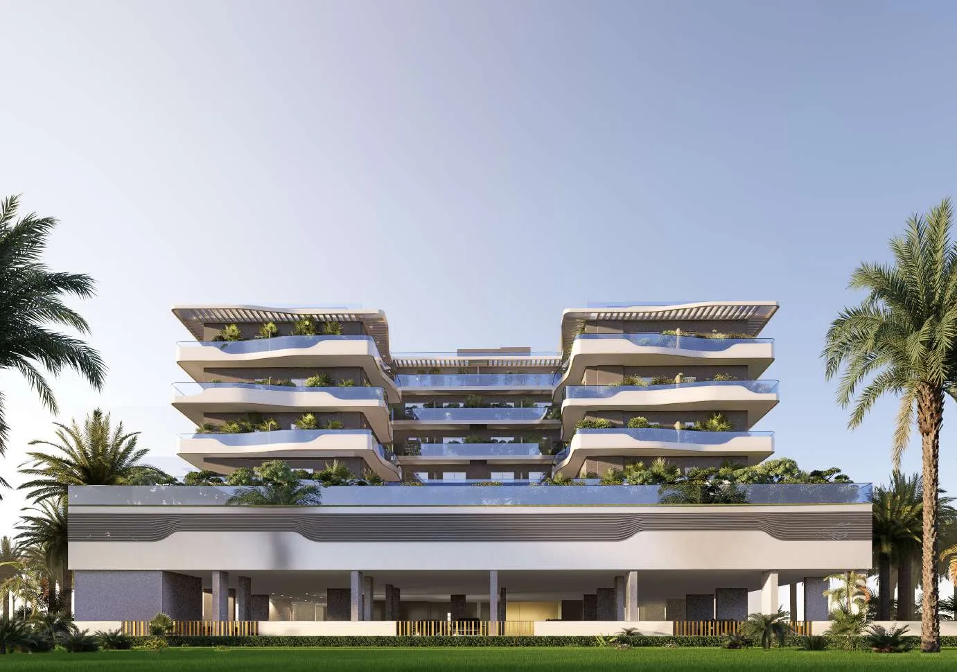 Sports View 2 by Al Helal Al Zahaby Real Estate Development (HZ Development), Dubai International City. Render supplied by developer.