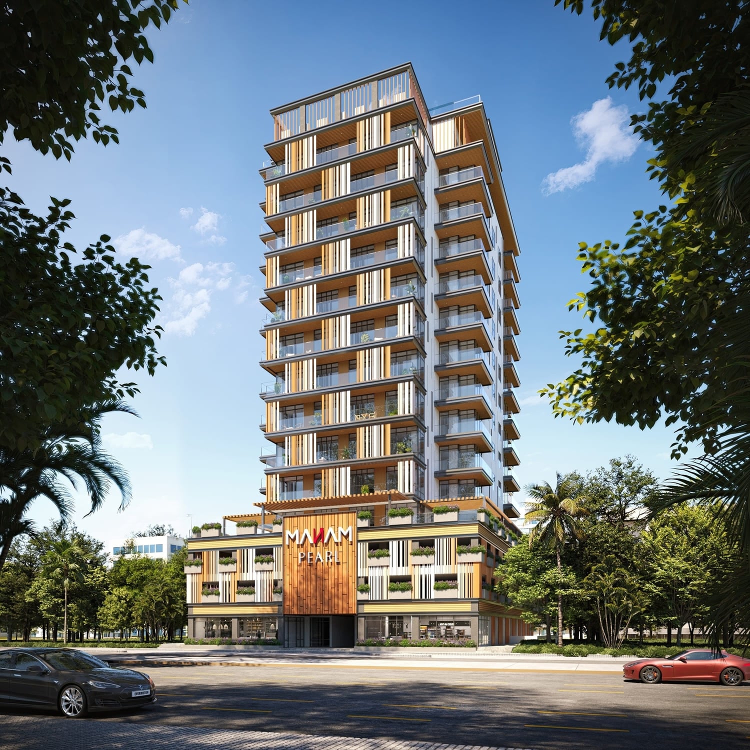 Manam Pearl by Manam Real Estate Development, Al Furjan. Render supplied by developer.