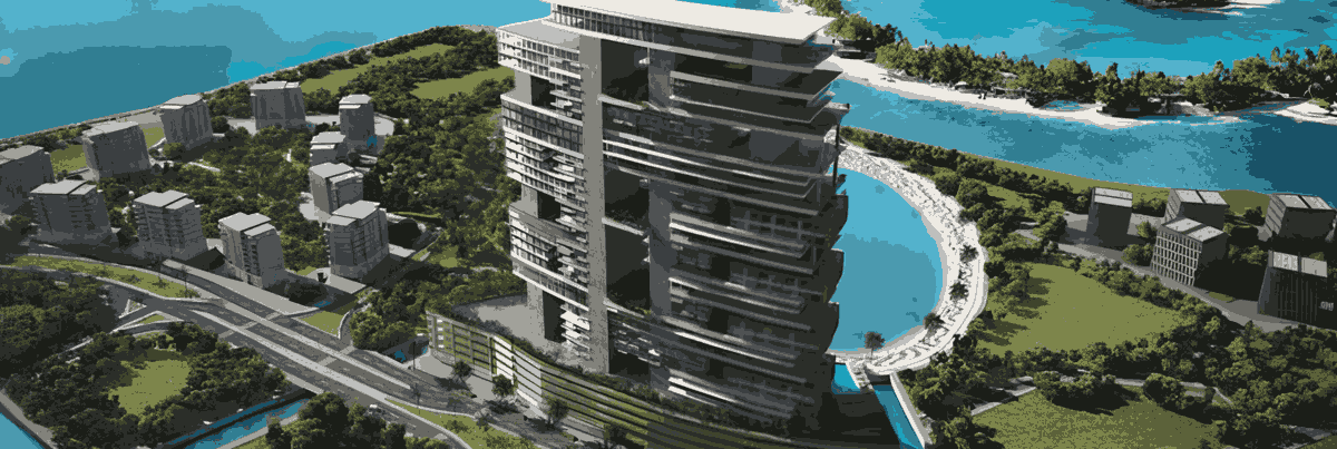 Radiant Marina Towers by Radiant in Al Reem Island, render supplied by developer