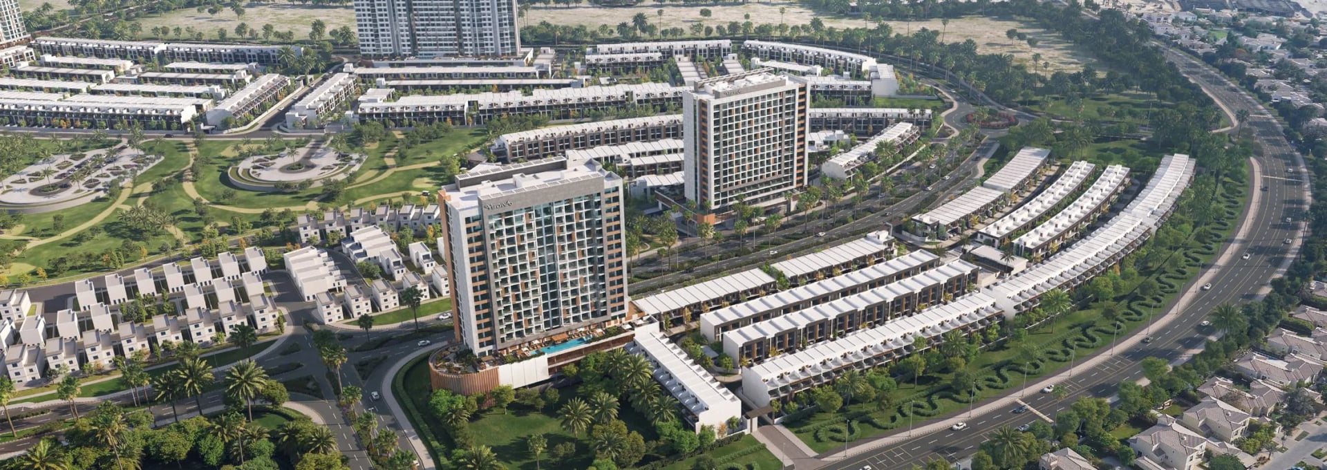 Verdana IX by Reportage, Dubai Investments Park. Render supplied by developer.