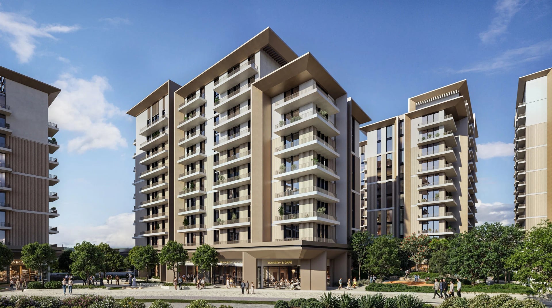 Expo Valley Views - Ghadeer, image 1 of 12. Render supplied by developer.