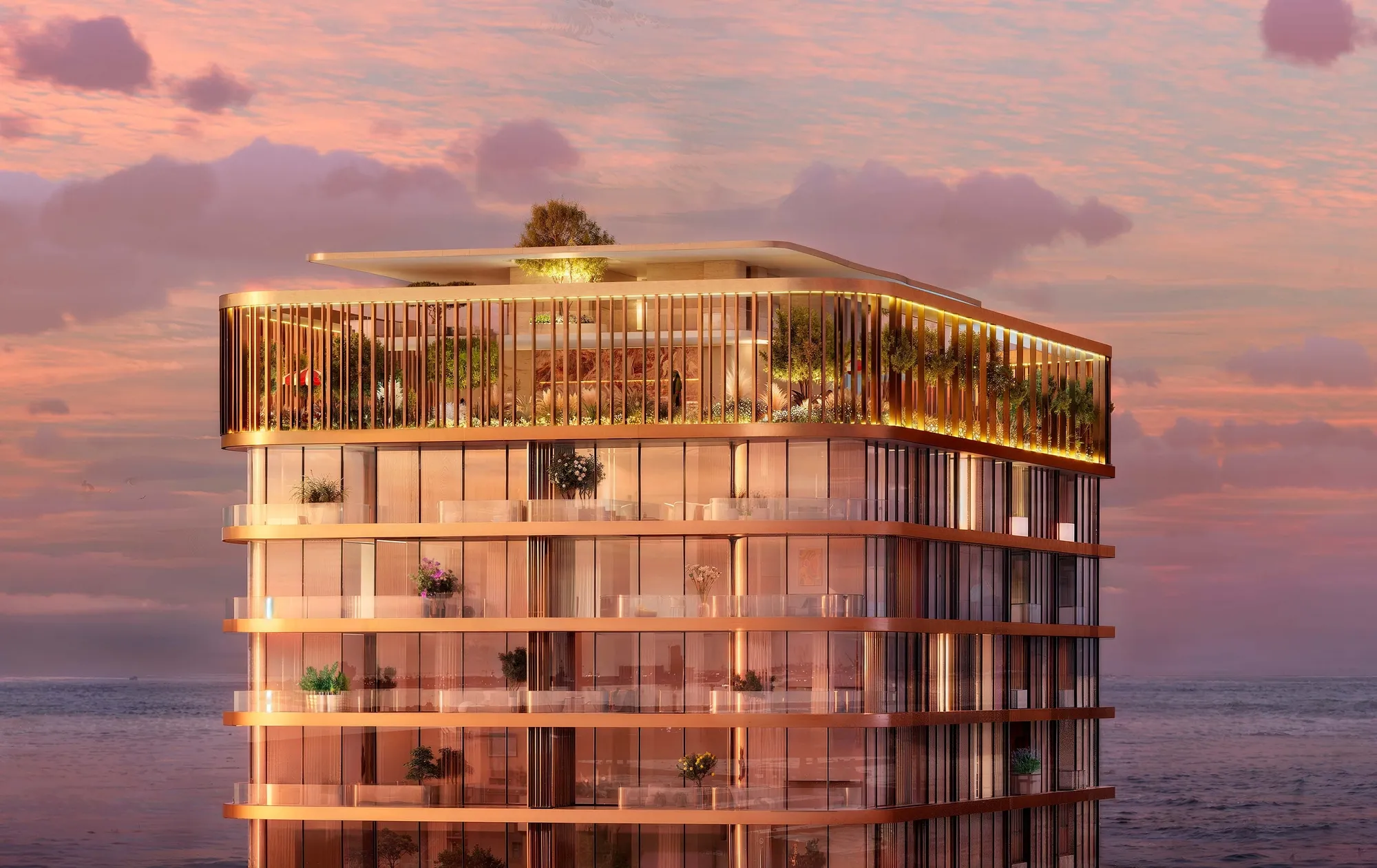 Isla Private Residences by Chaimaa Holding, Dubai Islands. Render supplied by developer.