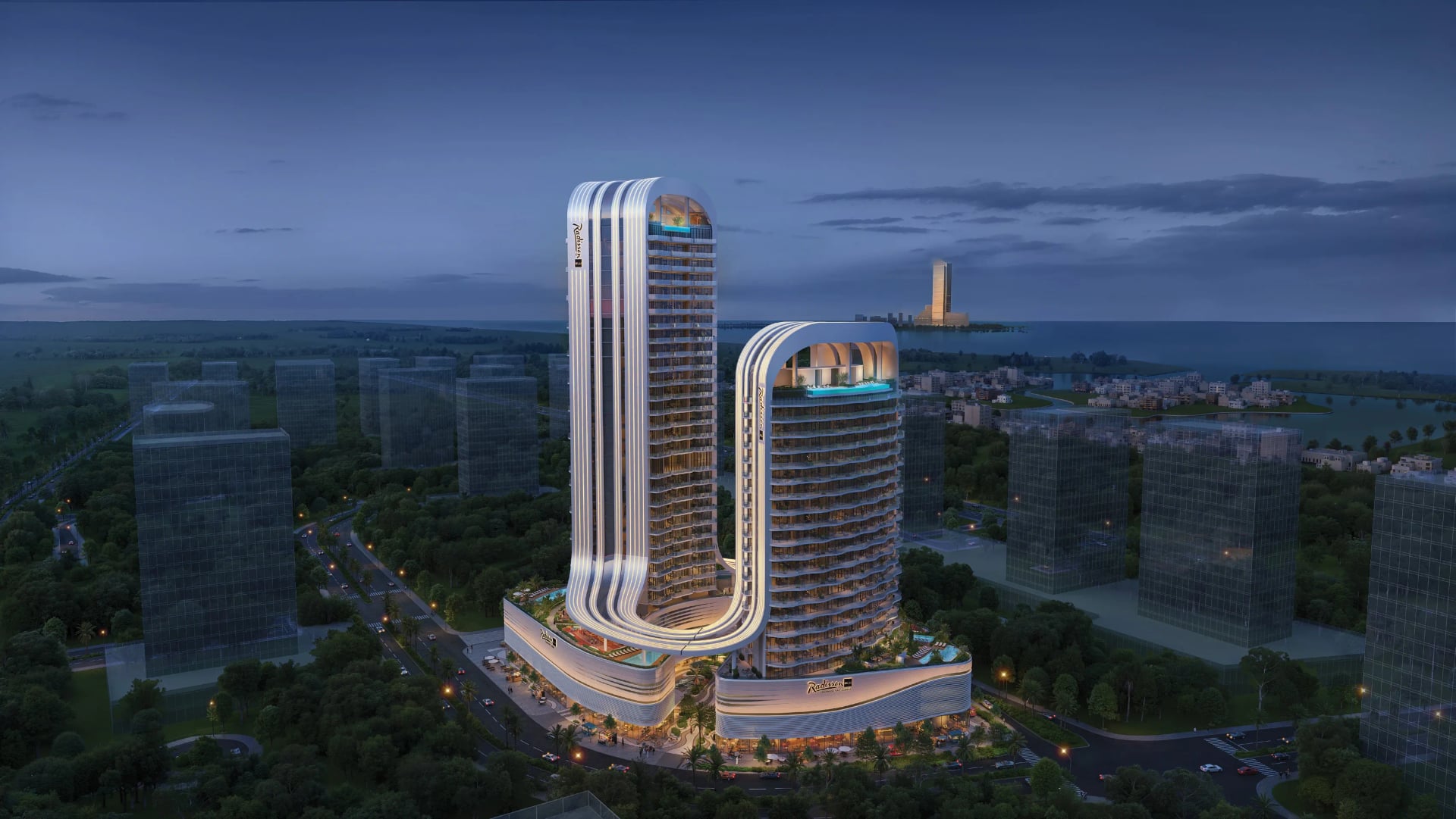 Radisson Blu Residences by BNW Developments, Rak Central. Render supplied by developer.