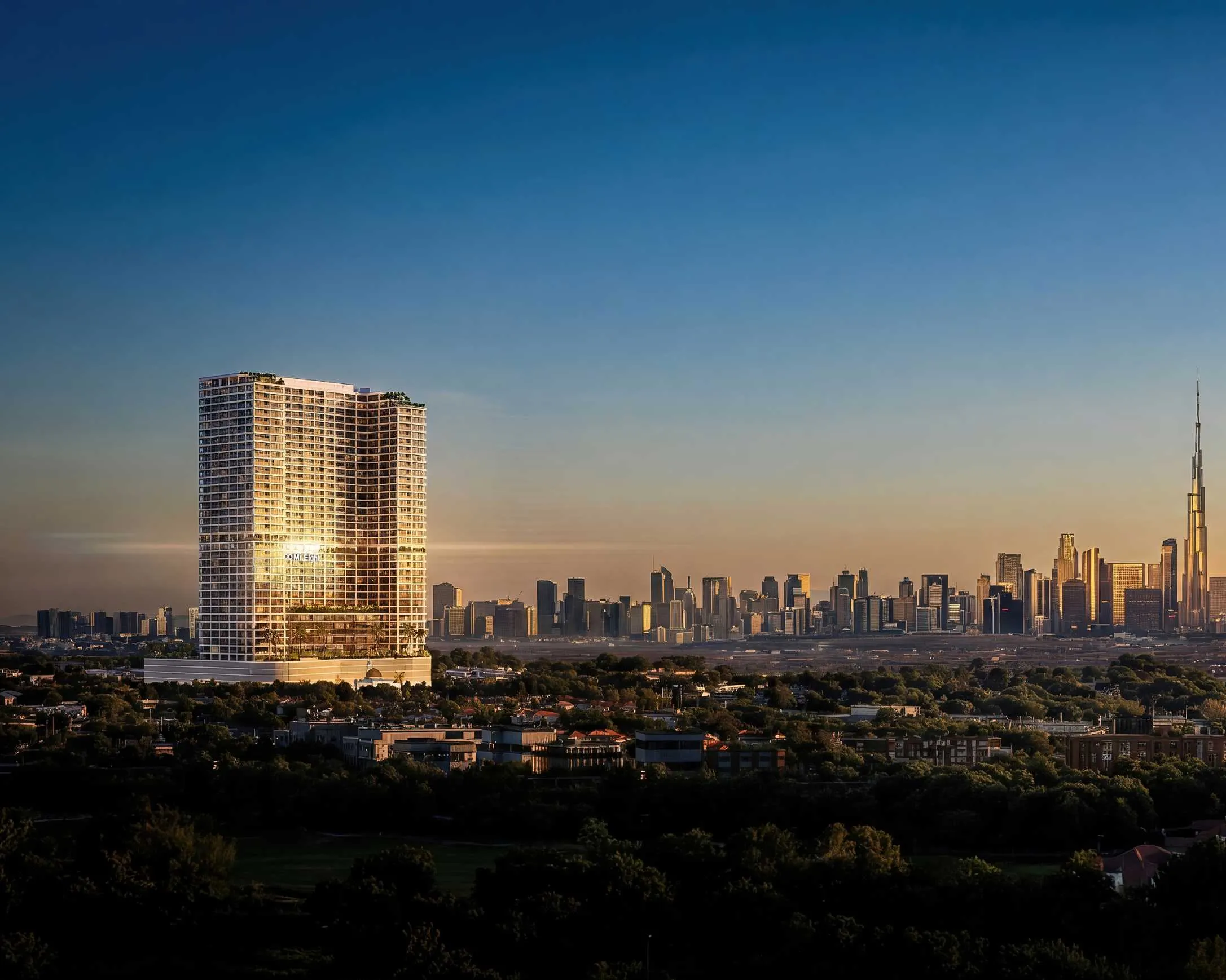 The WOW Tower by Mr. Eight Development, Dubailand Residence Complex. Render supplied by developer.