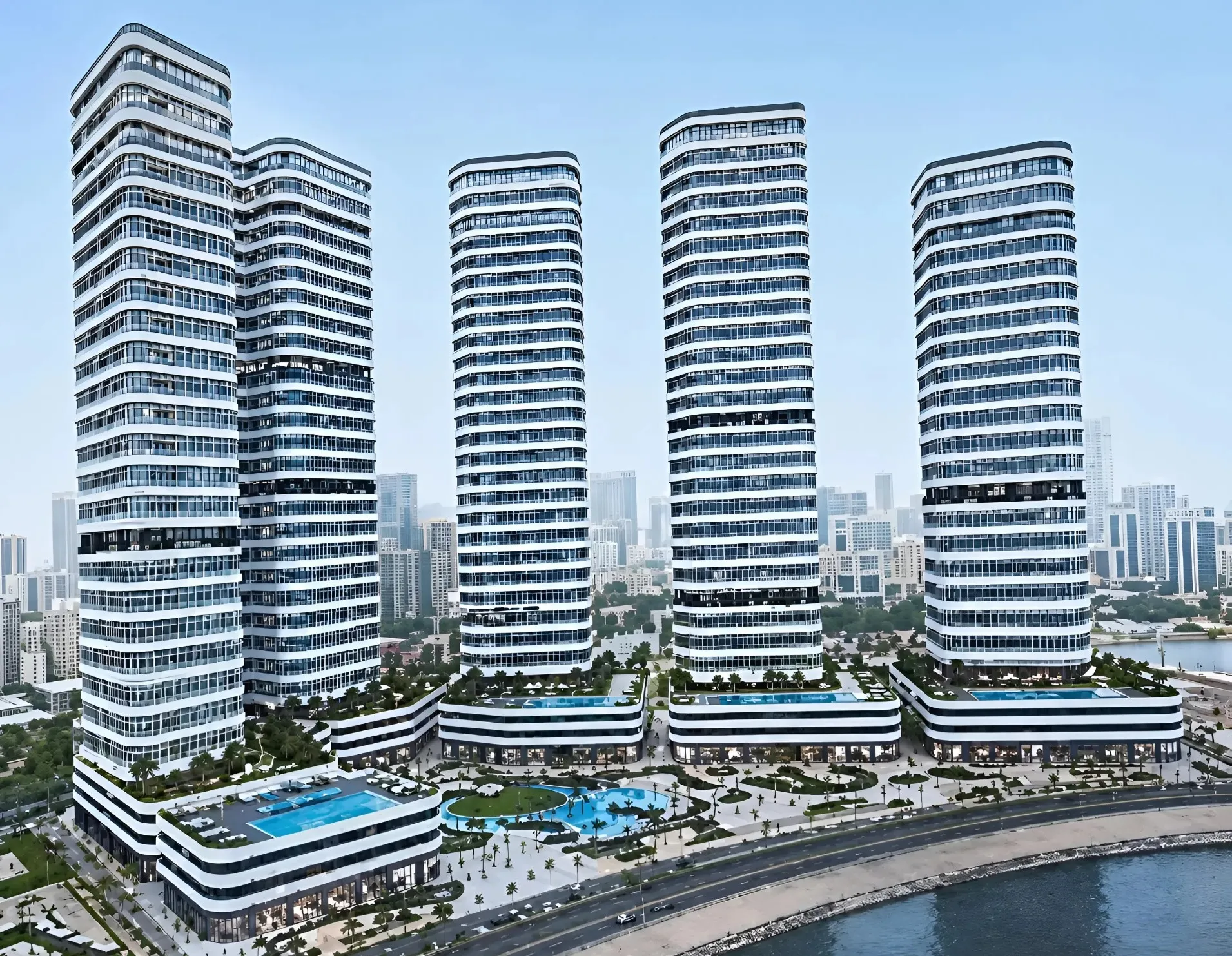 Linar by Alef, Al Mamzar-1. Render supplied by developer.