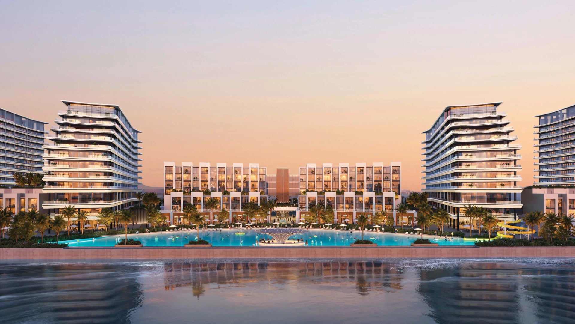 River Cove Residences at Sobha City by Sobha, Al Bahyah. Render supplied by developer.