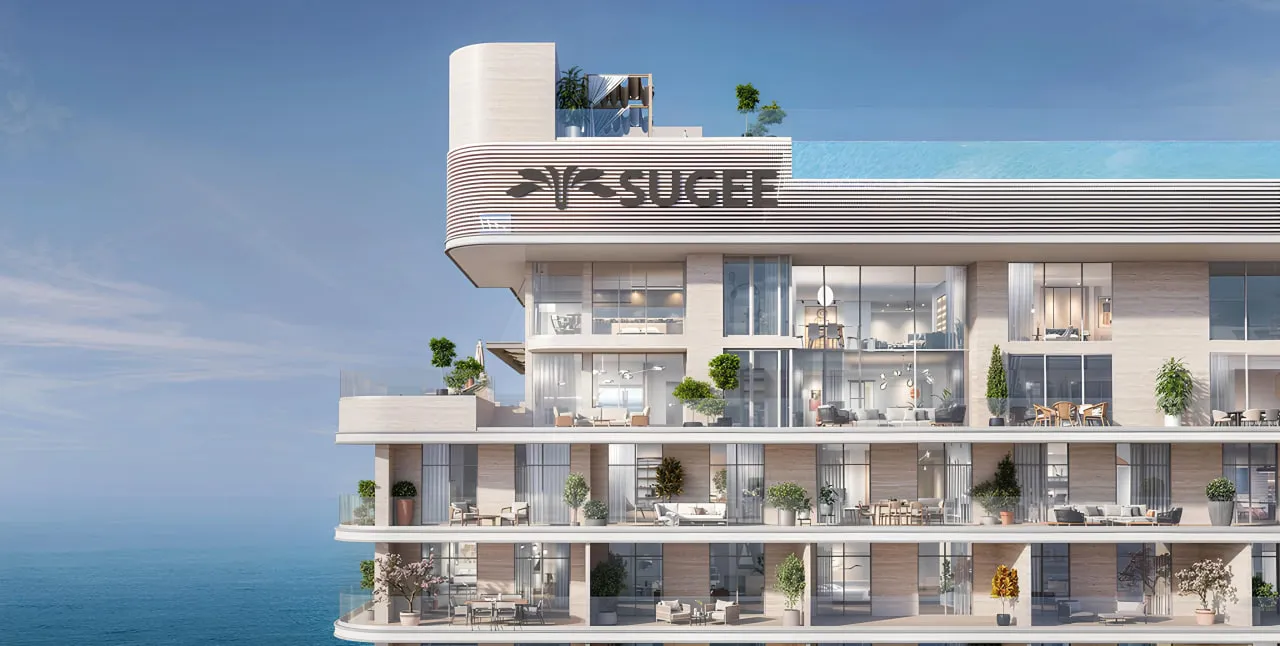 Vienna House Residences by Wyndham by Sugee Group, Al Marjan Island. Render supplied by developer.