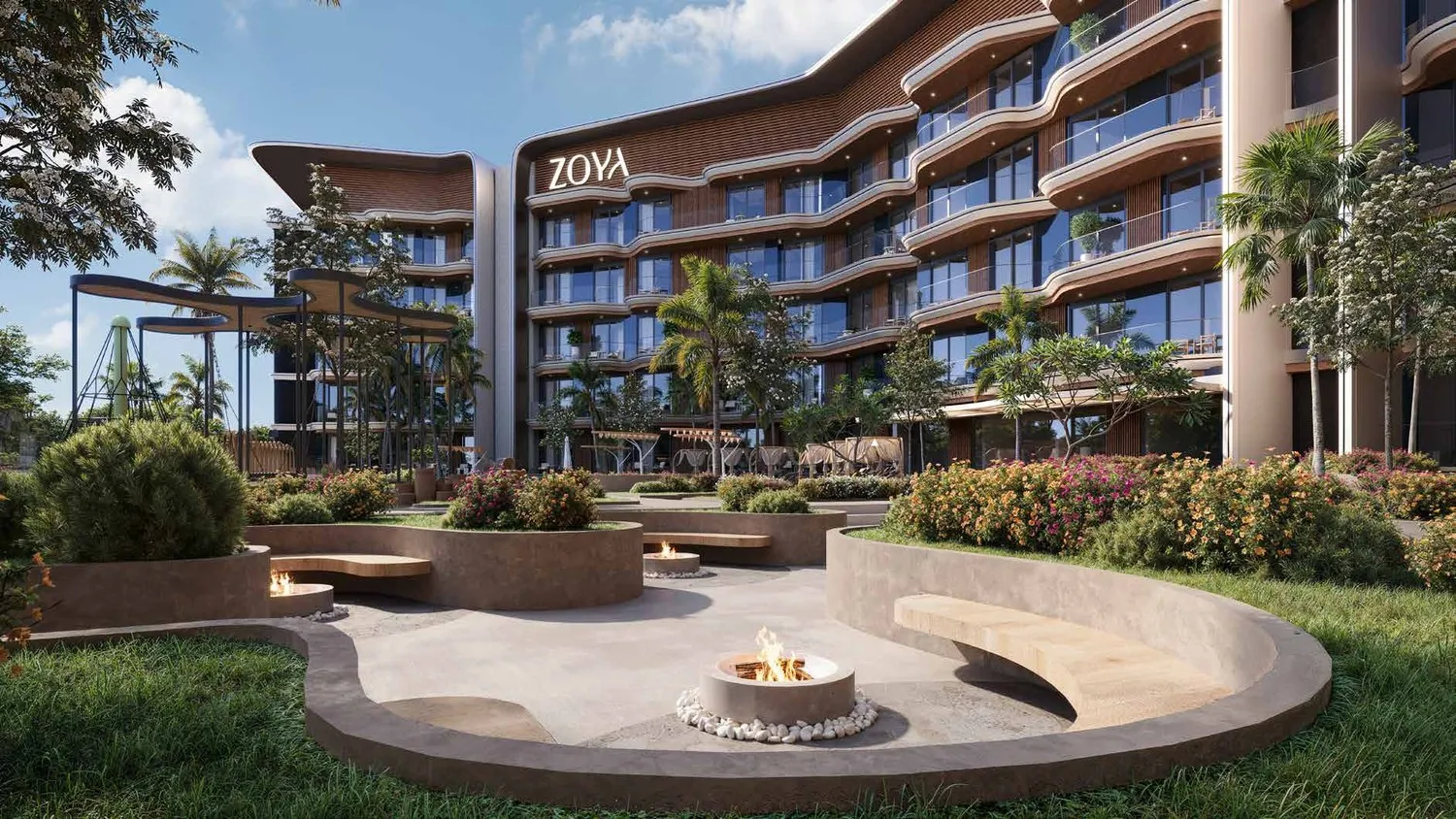 Mirari Lagoon by Zoya by Zoya Developments, Dubai Industrial City. Render supplied by developer.