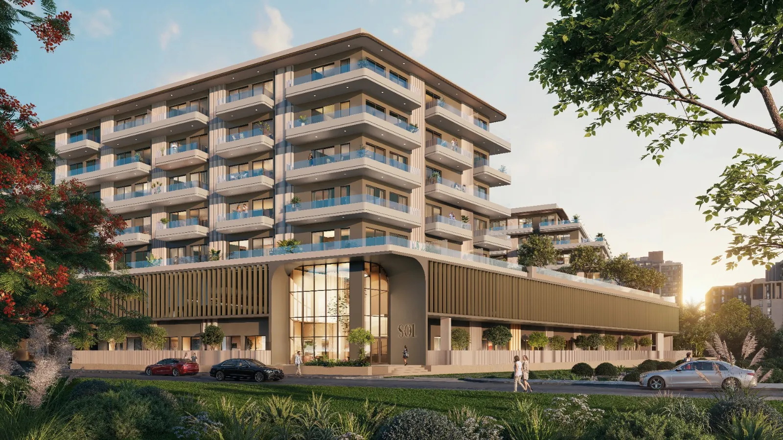SOL Terra Gardens by SOL Properties, JVC (Jumeirah Village Circle). Render supplied by developer.