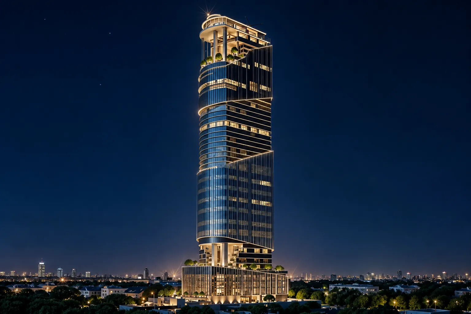 1970 Office Tower by Al Habtoor, Business Bay. Render supplied by developer.