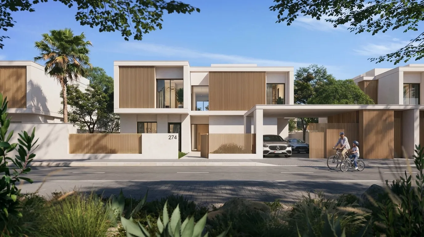 Yas Riva Reserve by Aldar, Abu Dhabi Industrial City. Render supplied by developer.