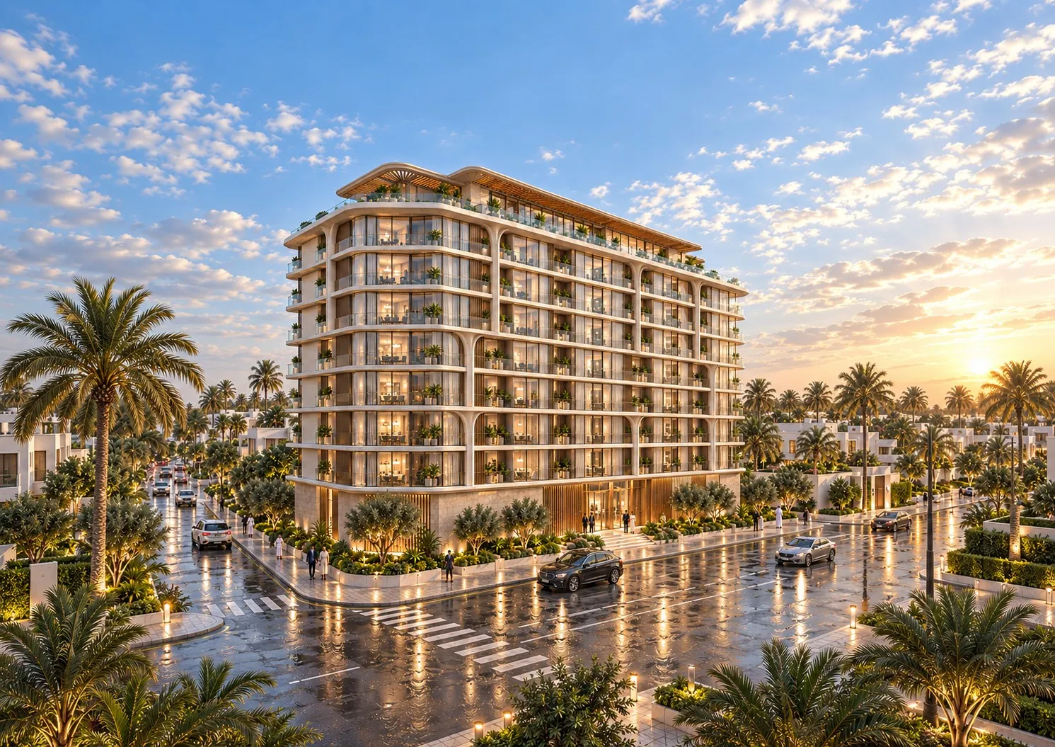 Lunara Tower by Saeed Tarrad Real Estate Development, Majan. Render supplied by developer.