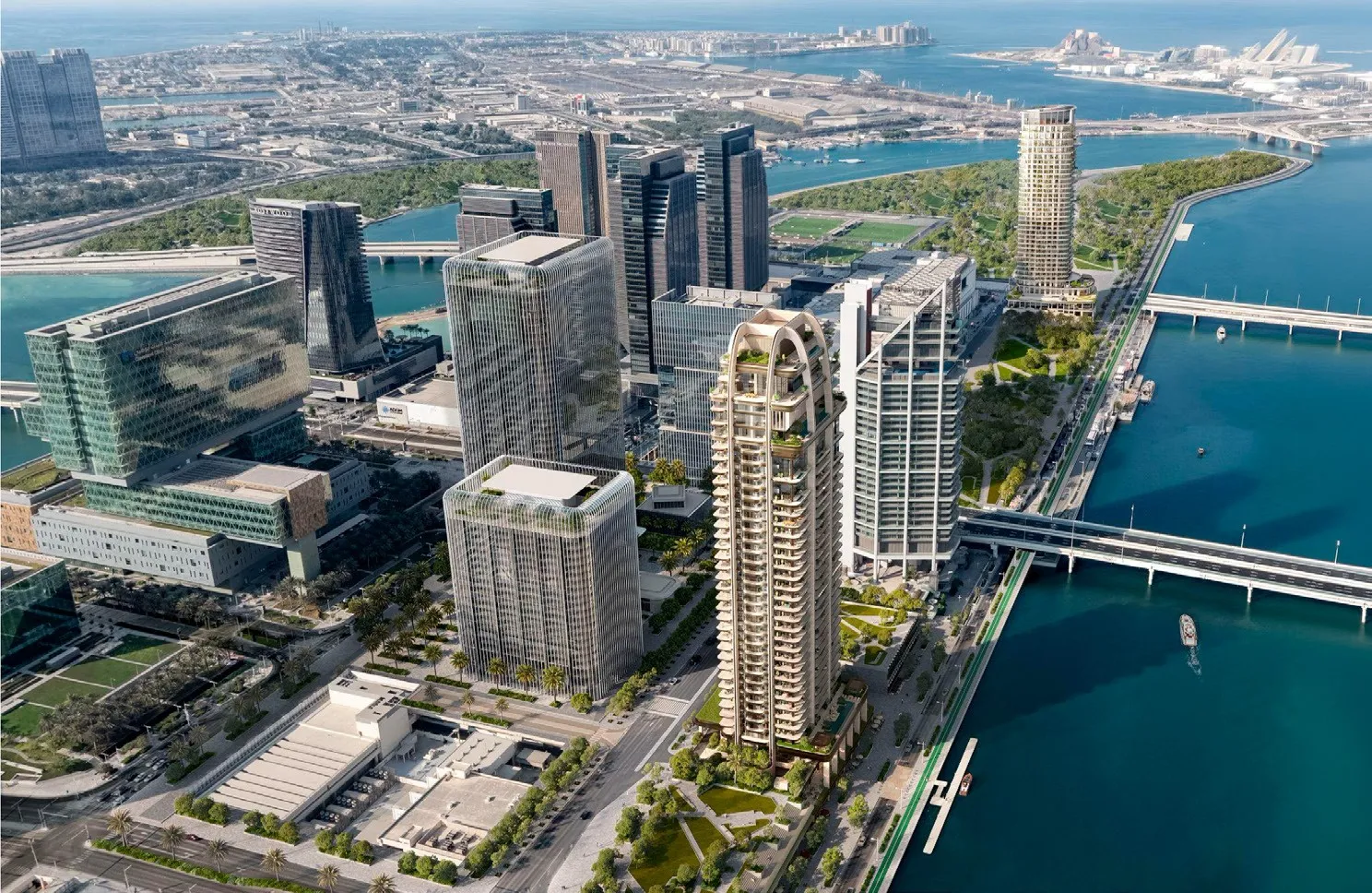 The Ritz-Carlton Residences by SAAS, Al Maryah Island. Render supplied by developer.