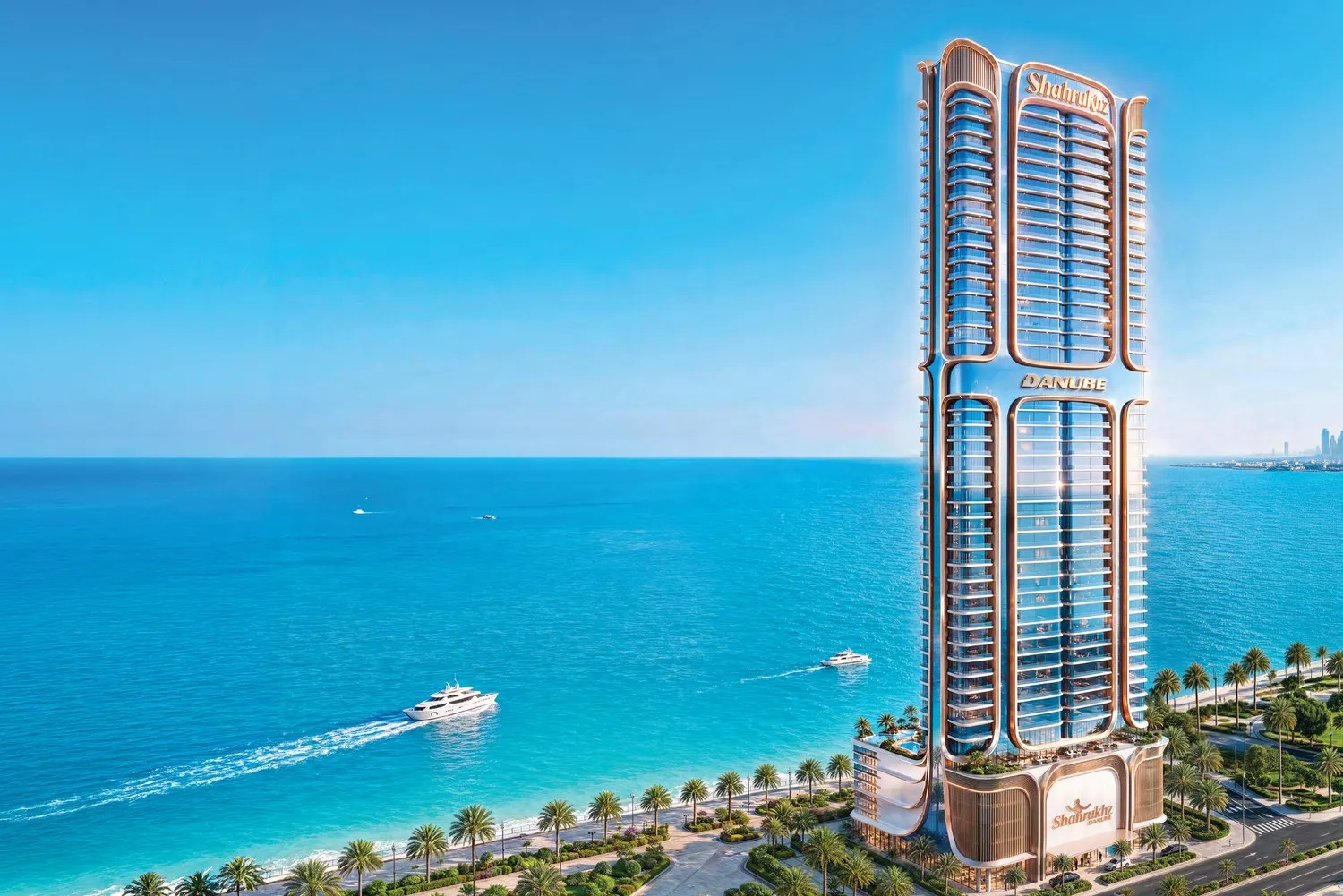 Shahrukhz Residences by Danube, Maritime City. Render supplied by developer.