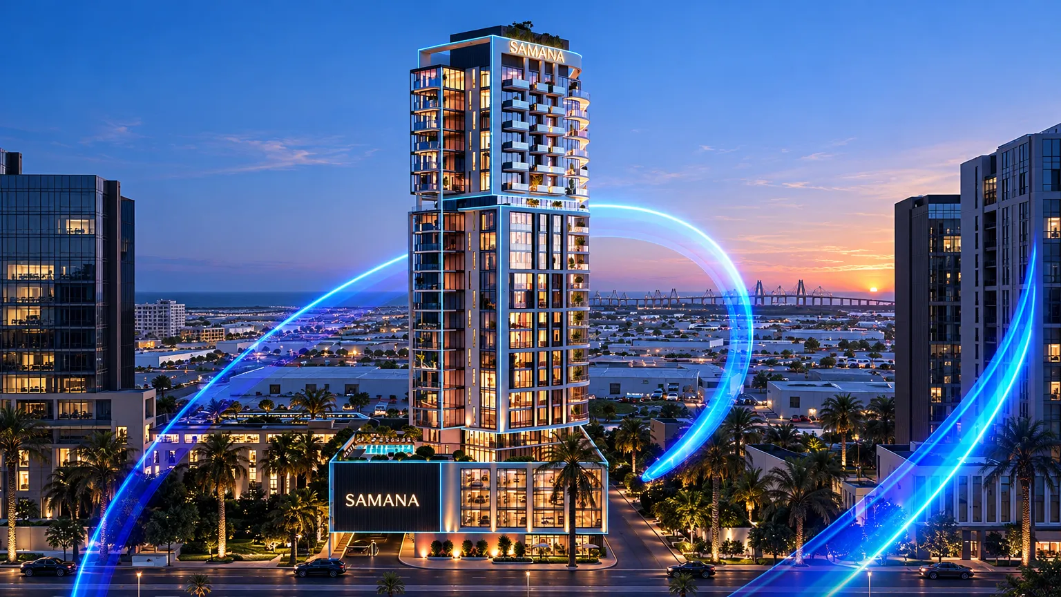 Samana Downtown One, Downtown Jebel Ali. Render supplied by developer.