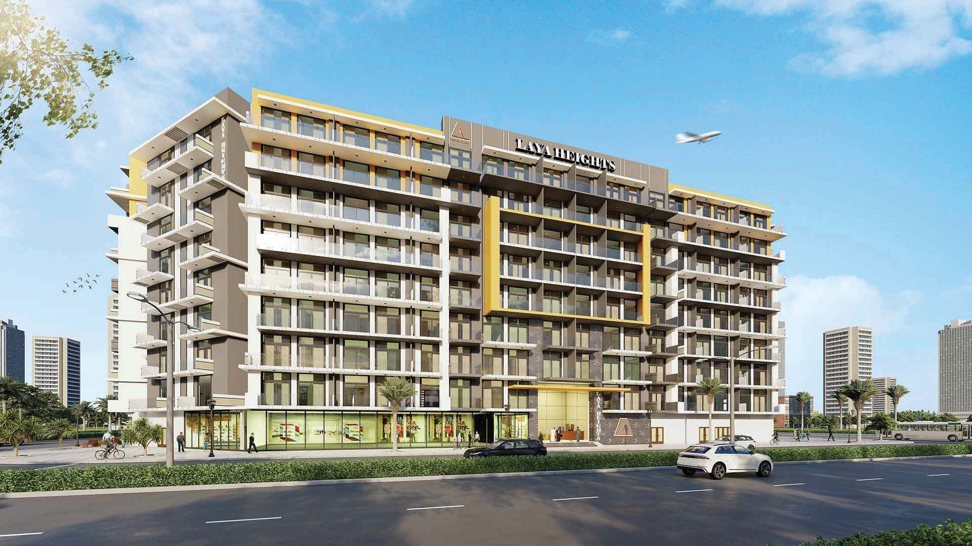 Laya Heights, Dubai Studio City. Render supplied by developer.