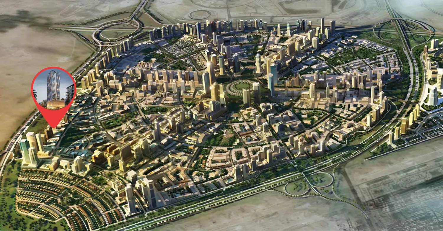 Binghatti Etherea, image 7 of 9. Render supplied by developer.