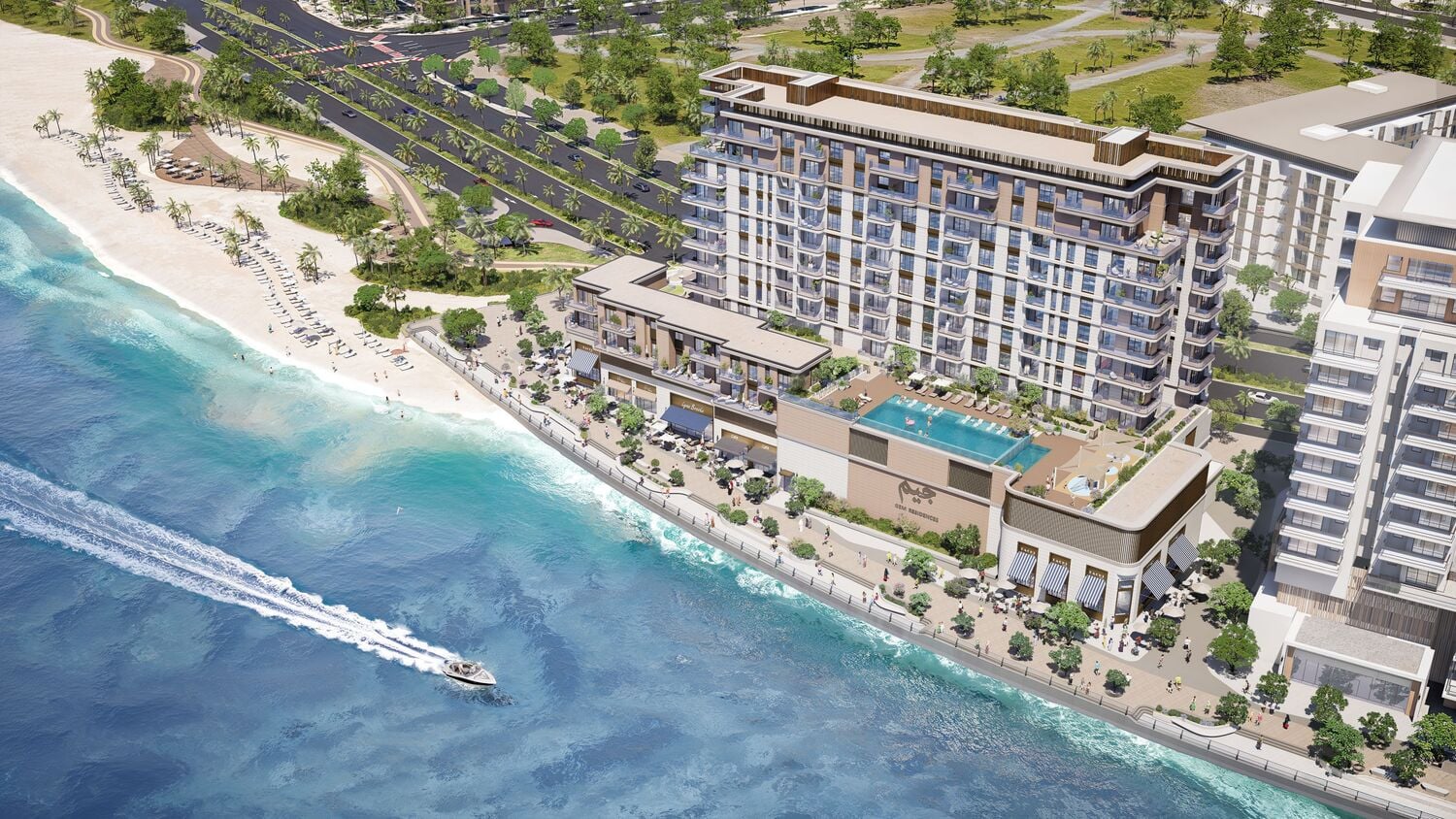 GEM Residences by Eagle Hills, image 1 of 8. Render supplied by developer.