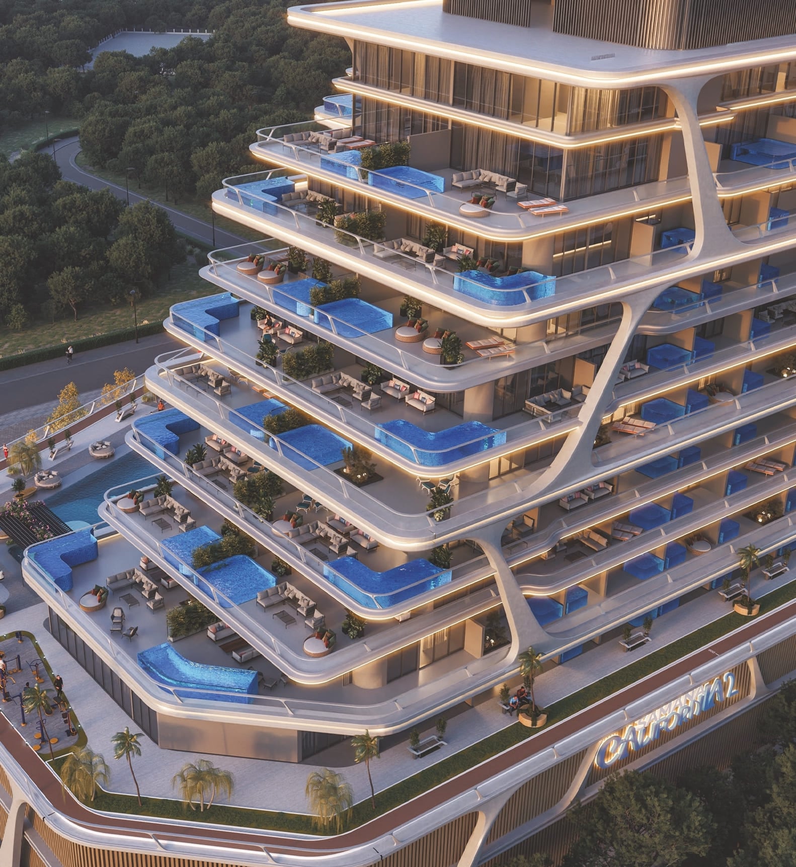 Samana California Phase 2, image 3 of 16. Render supplied by developer.