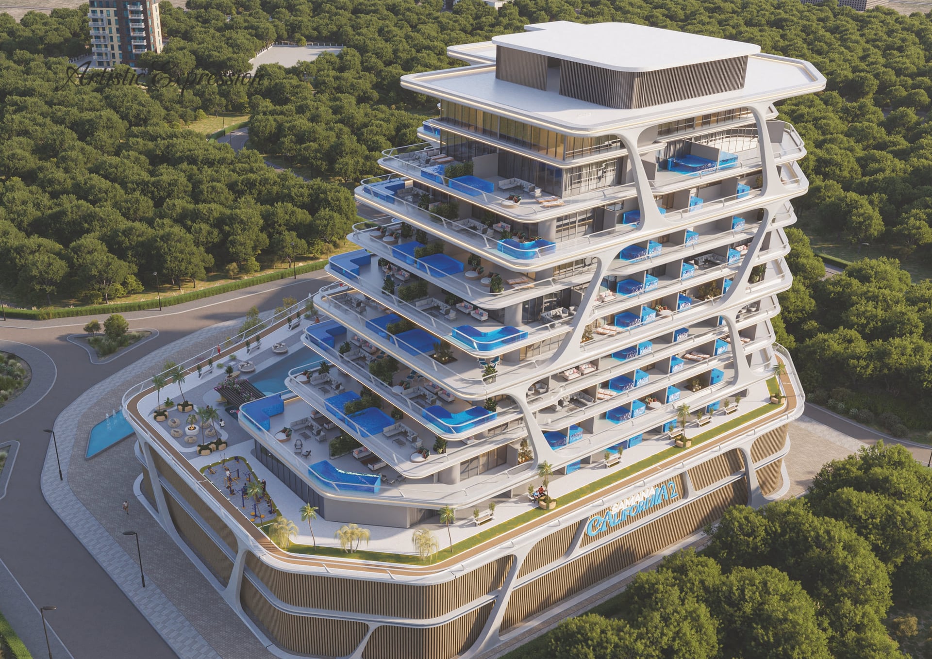Samana California Phase 2, image 7 of 16. Render supplied by developer.