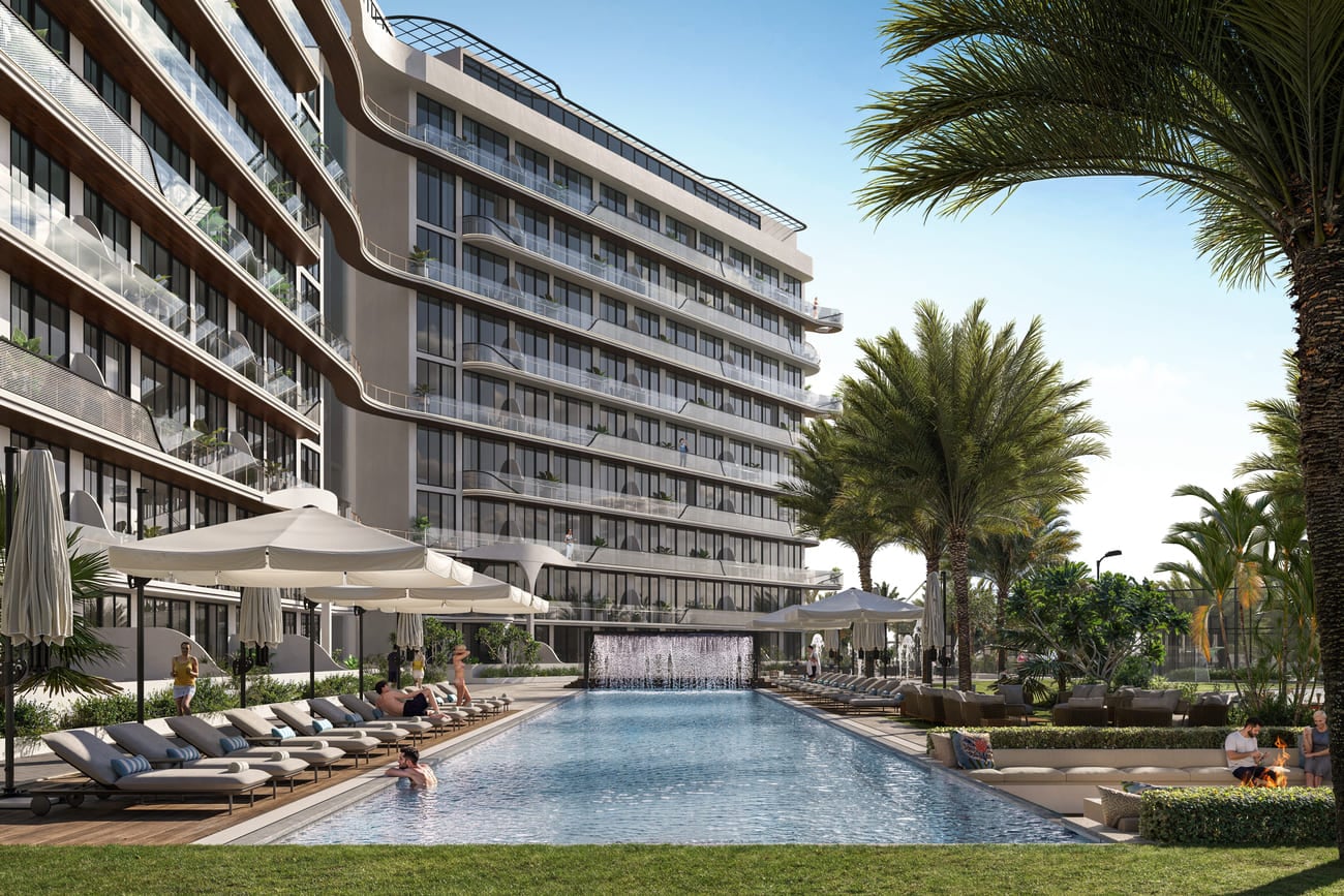 Hammock Park by Divine One Group in Jebel Ali Village, render supplied by developer